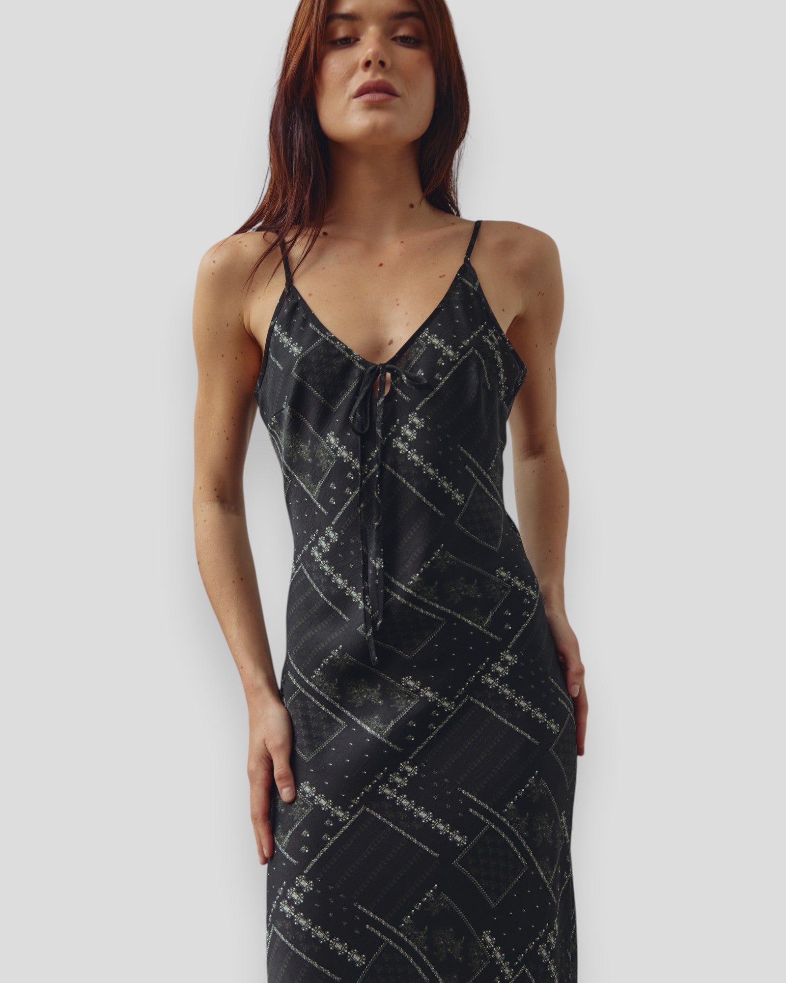 N-Megan Dress - Dolly Black Print