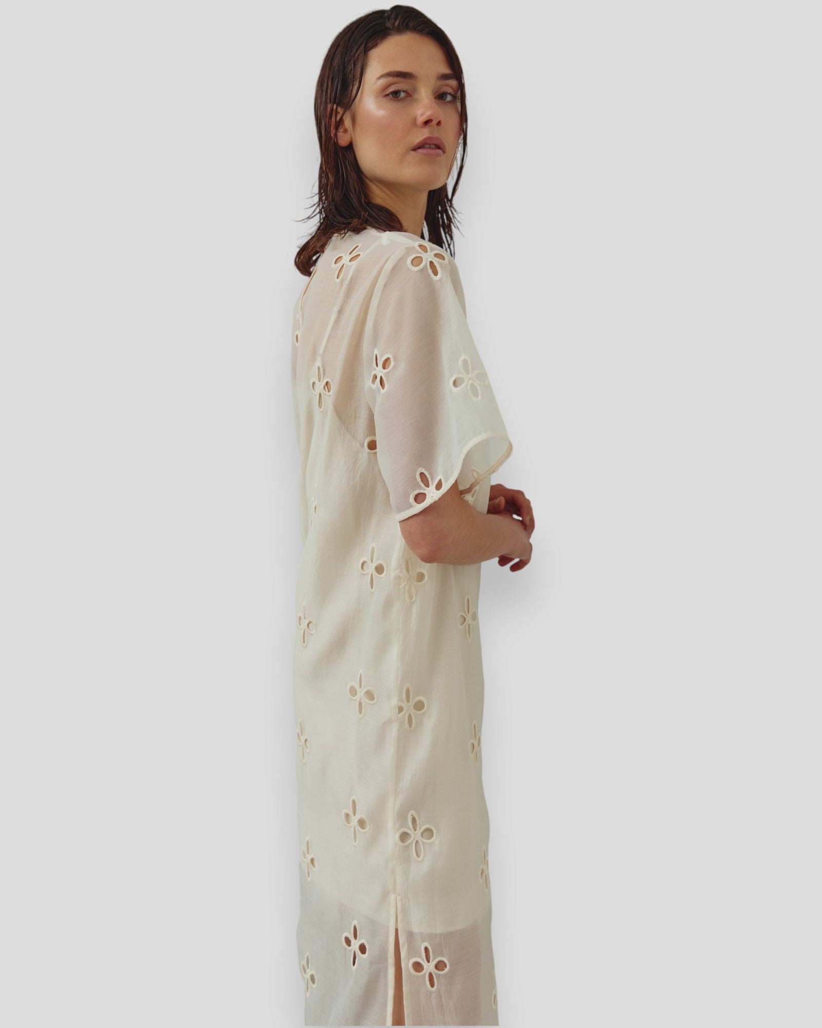 N-Linett Dress - Ivory