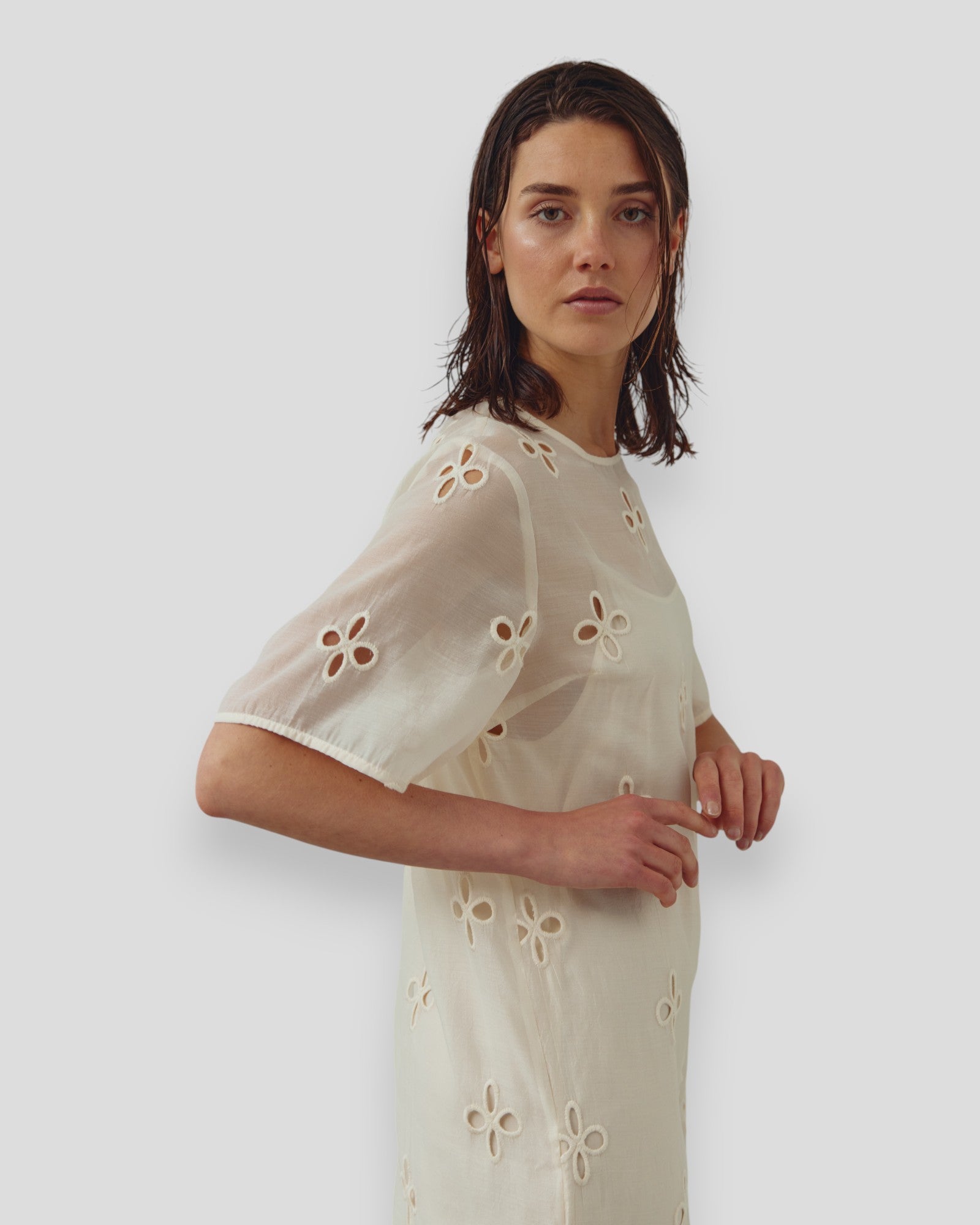 N-Linett Dress - Ivory