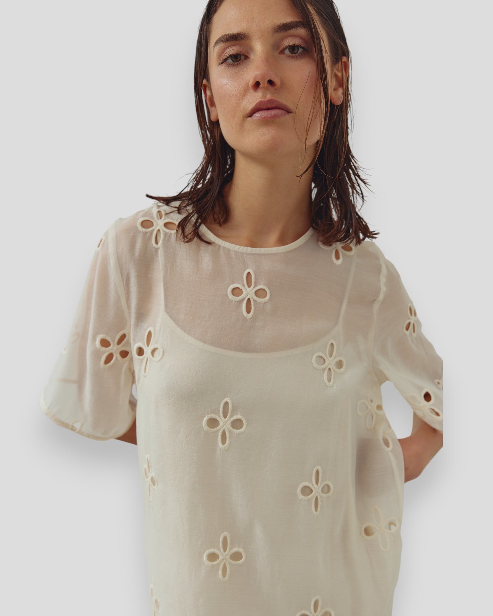 N-Linett Dress - Ivory