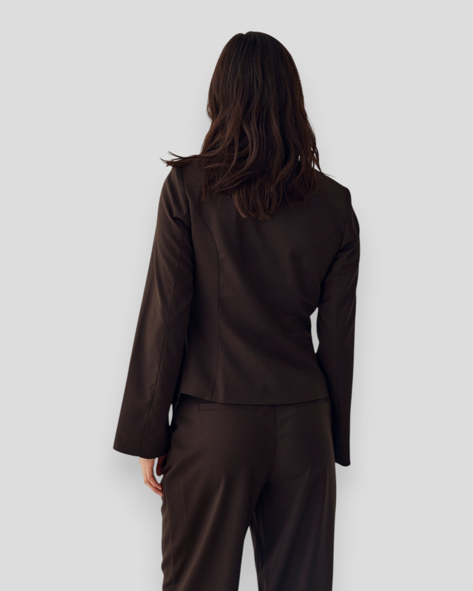 N-Kasaundra LS Blazer - Chocolate