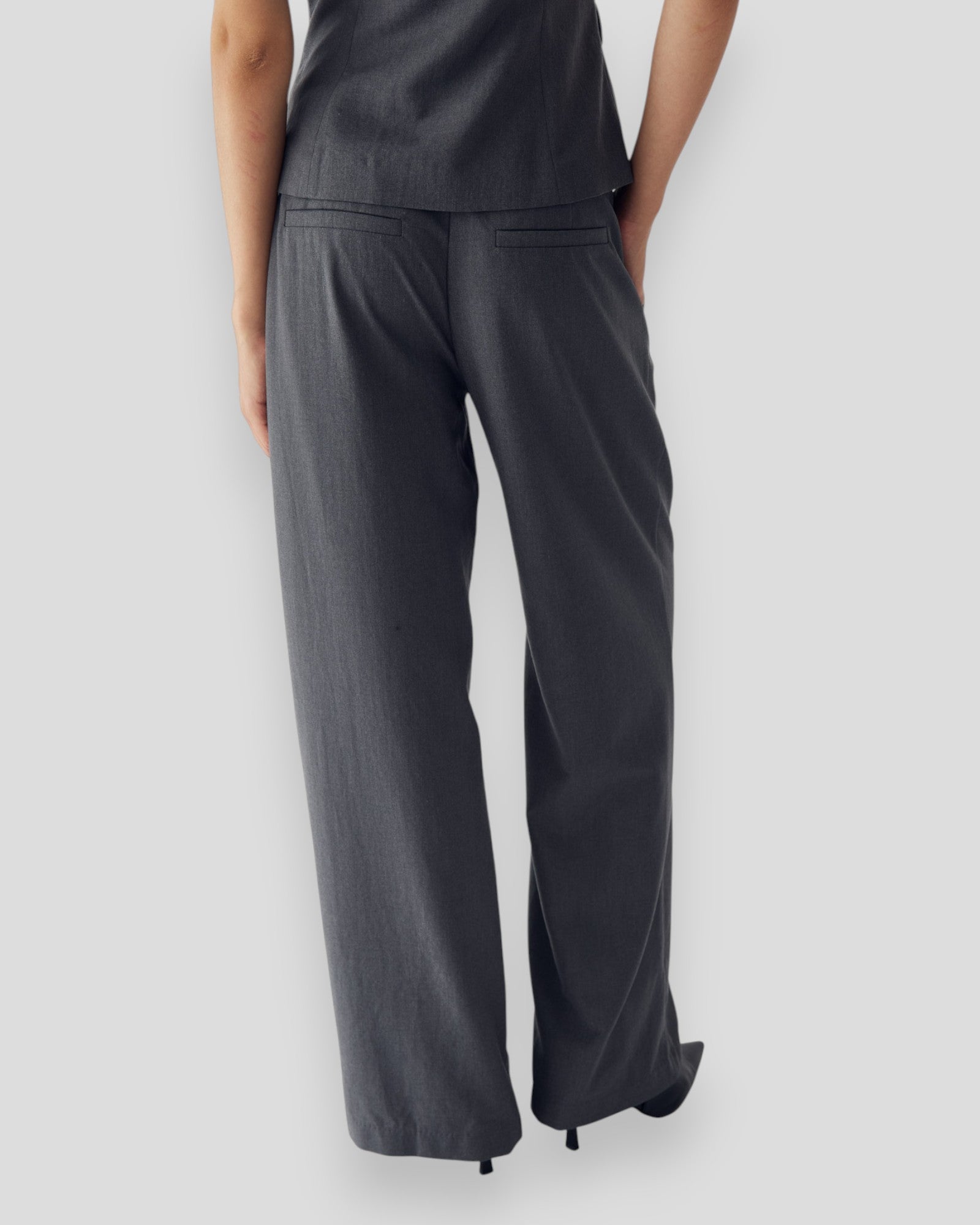 N-Marcella Pants - Charcoal Melange