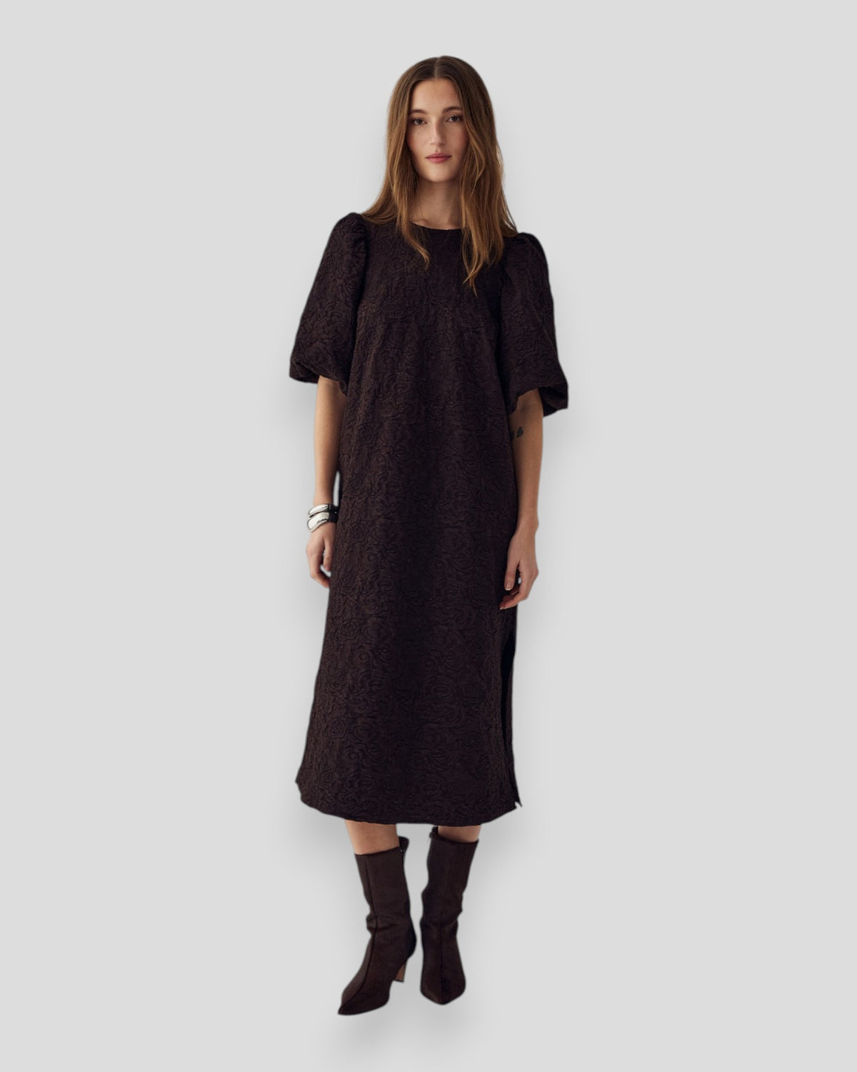 N-Pastis Long Dress - Chocolate