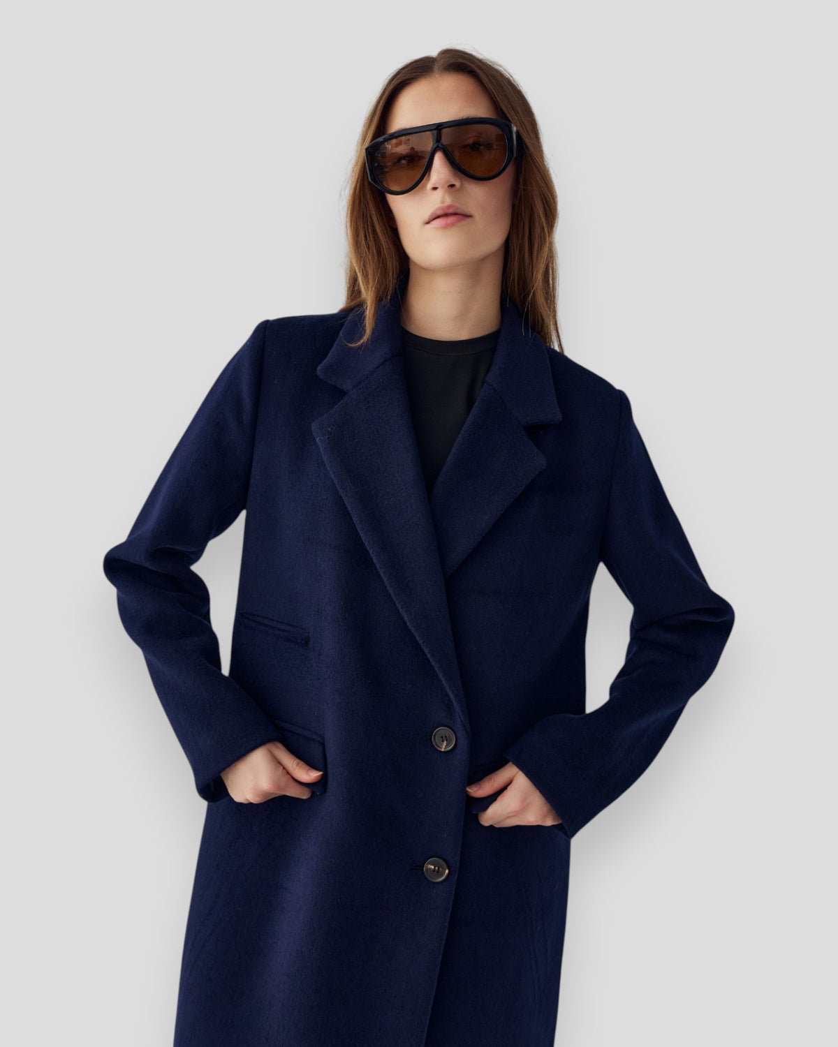 Jaci Coat - Navy Blue