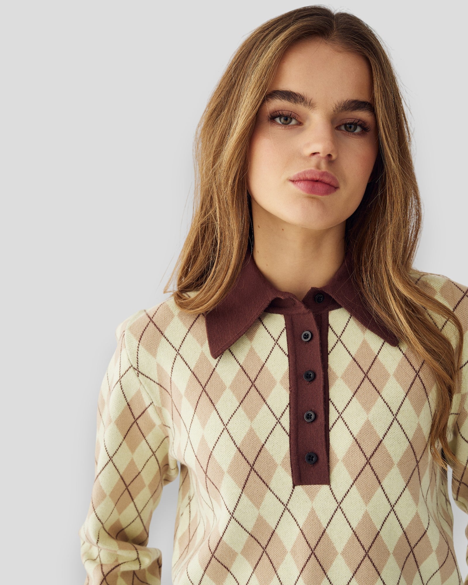 N-Makayla Knit - Diya Yellow Check