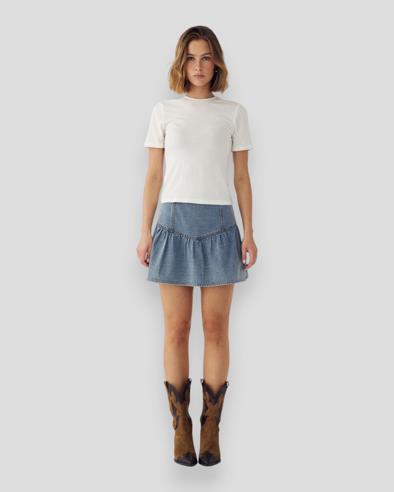 N-Margey Skirt - Vintage Blue Wash