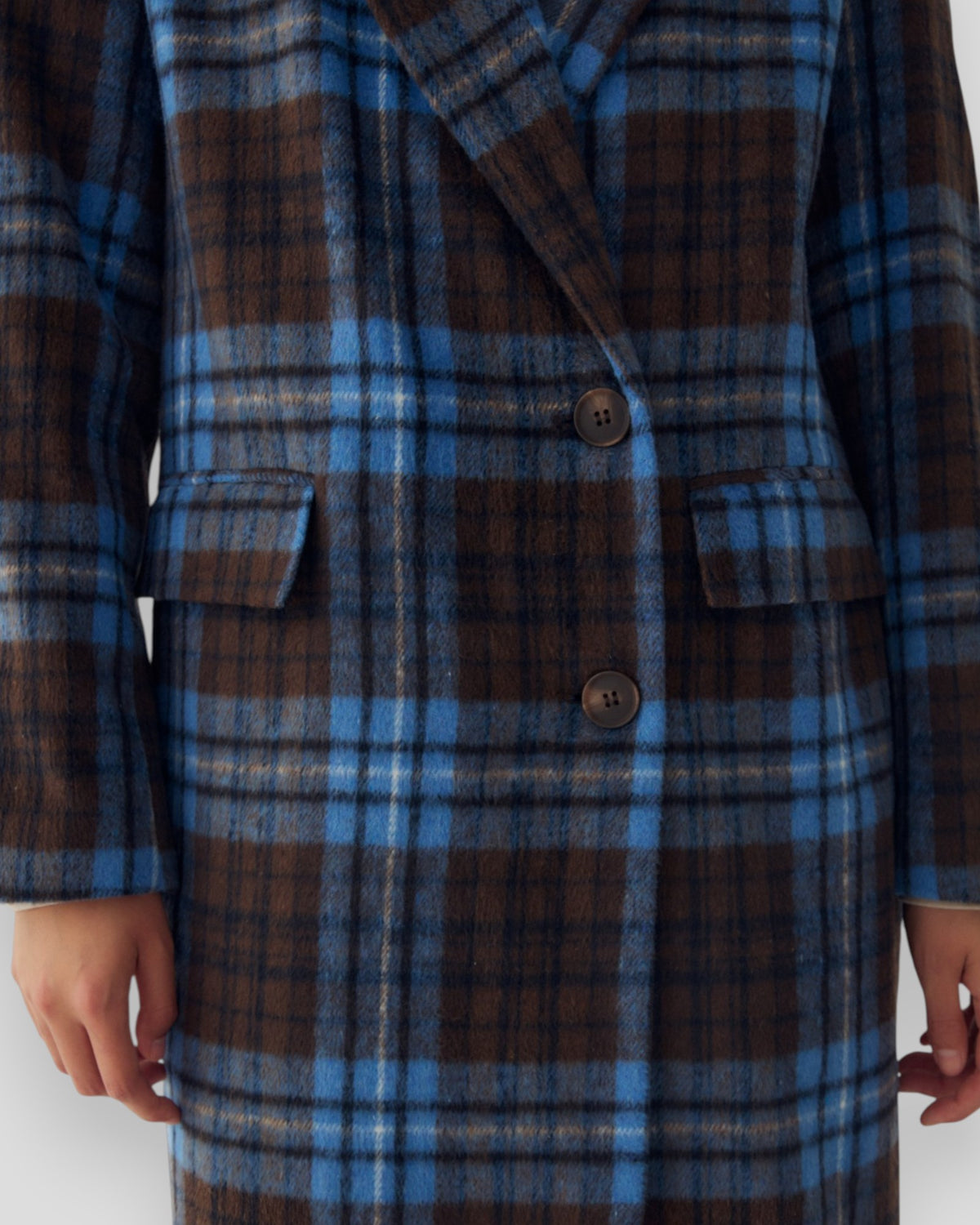 N-Jaci Coat - Daliyah Blue Check