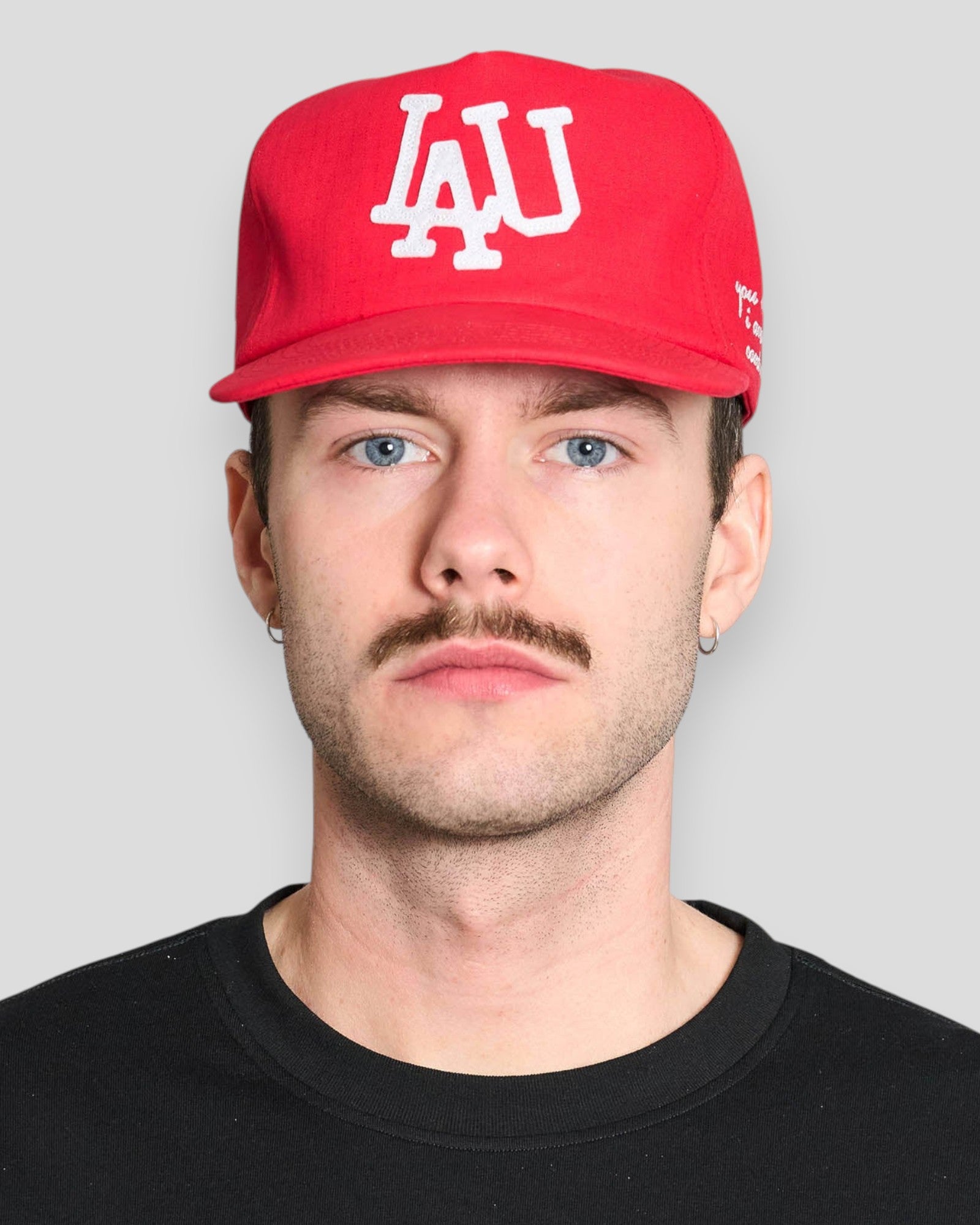 Baseball Cap - Red Needlepunch