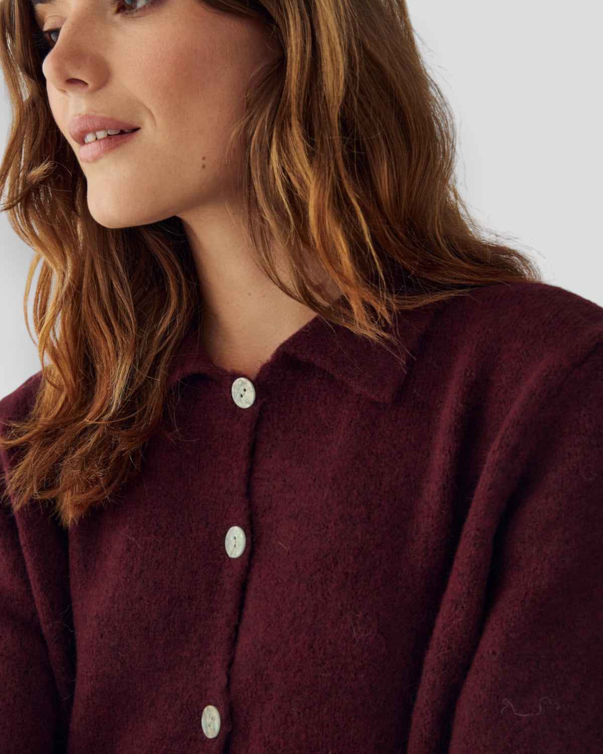 N-Marwood Knit Cardigan - Winetasting