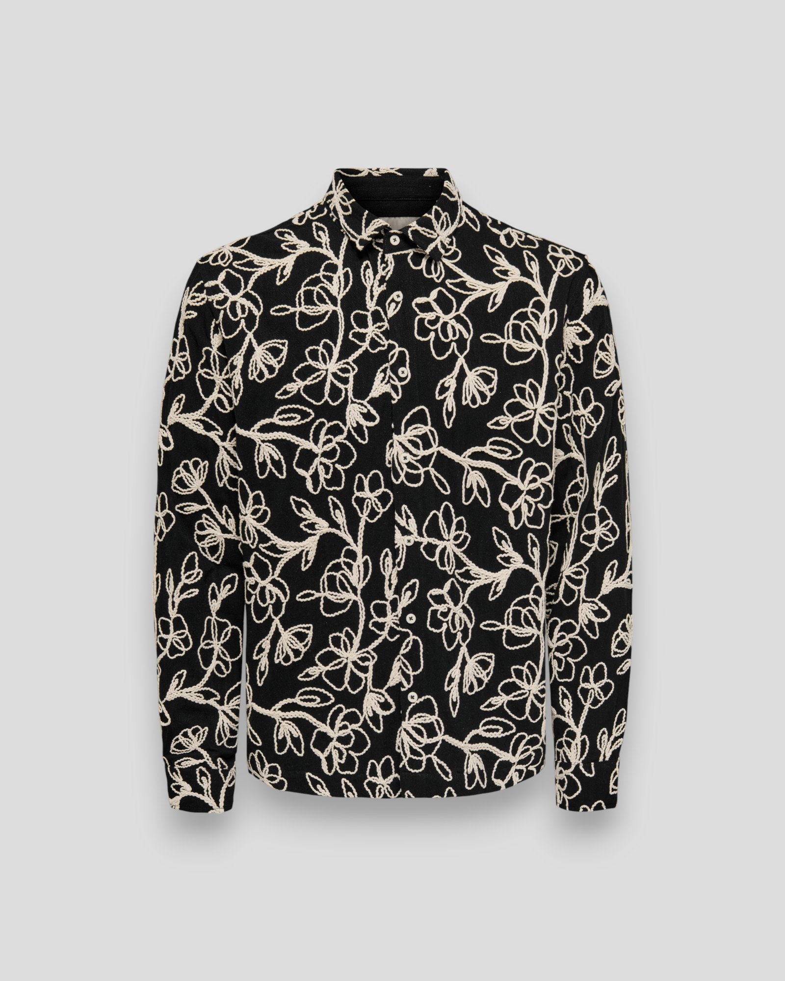 Sandoro Regular Rope Shirt - Jet Black