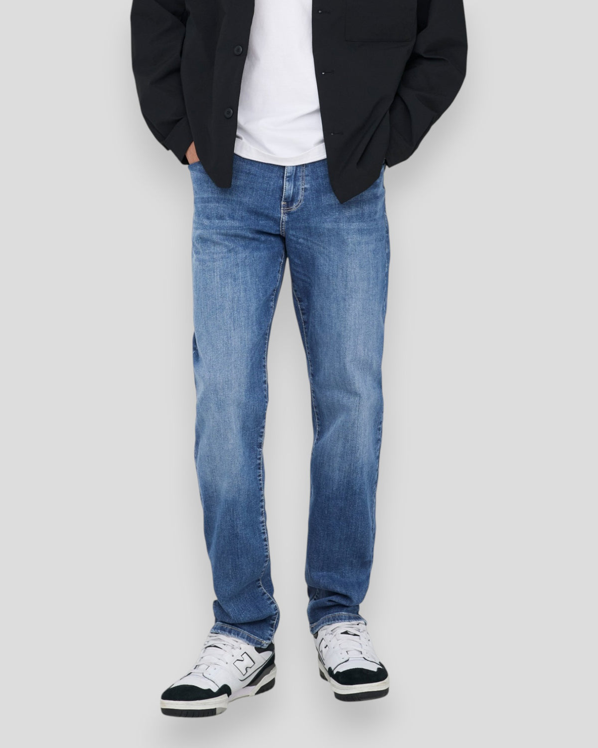 Weft Reg MB 6755 Mat DNM - Medium Blue Denim