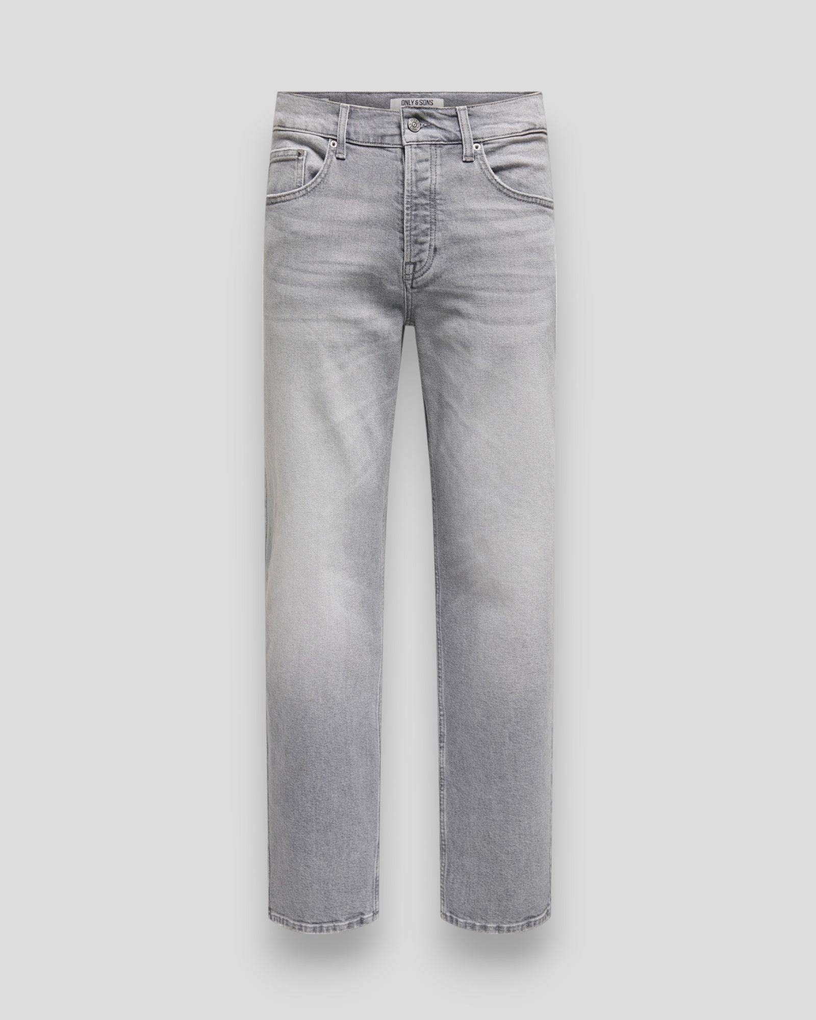 Edge Straight Performance MG 3823 Dot Jeans - Medium Grey Denim