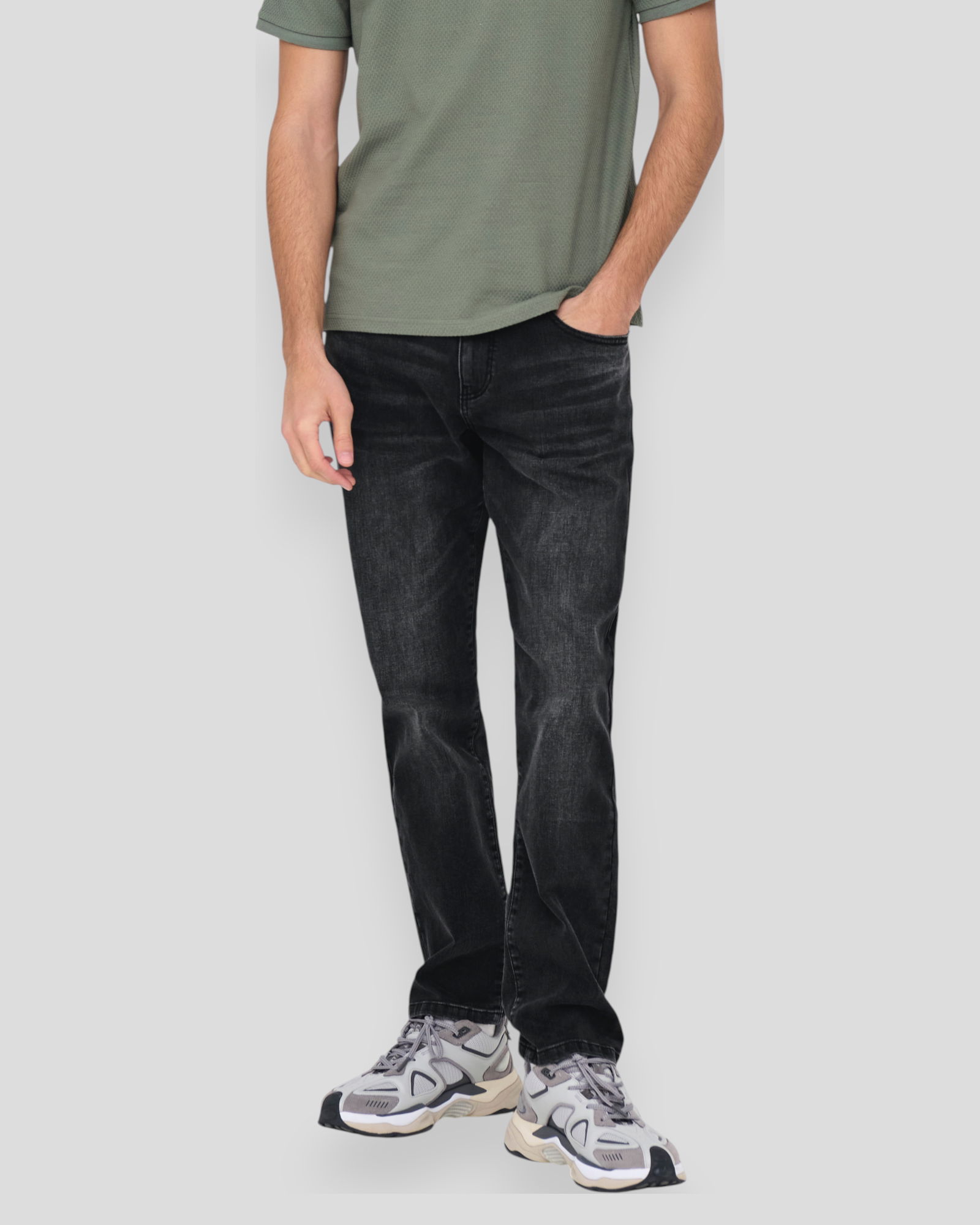 Weft Regular WB 4101 Pim Denim Jeans - Washed Black