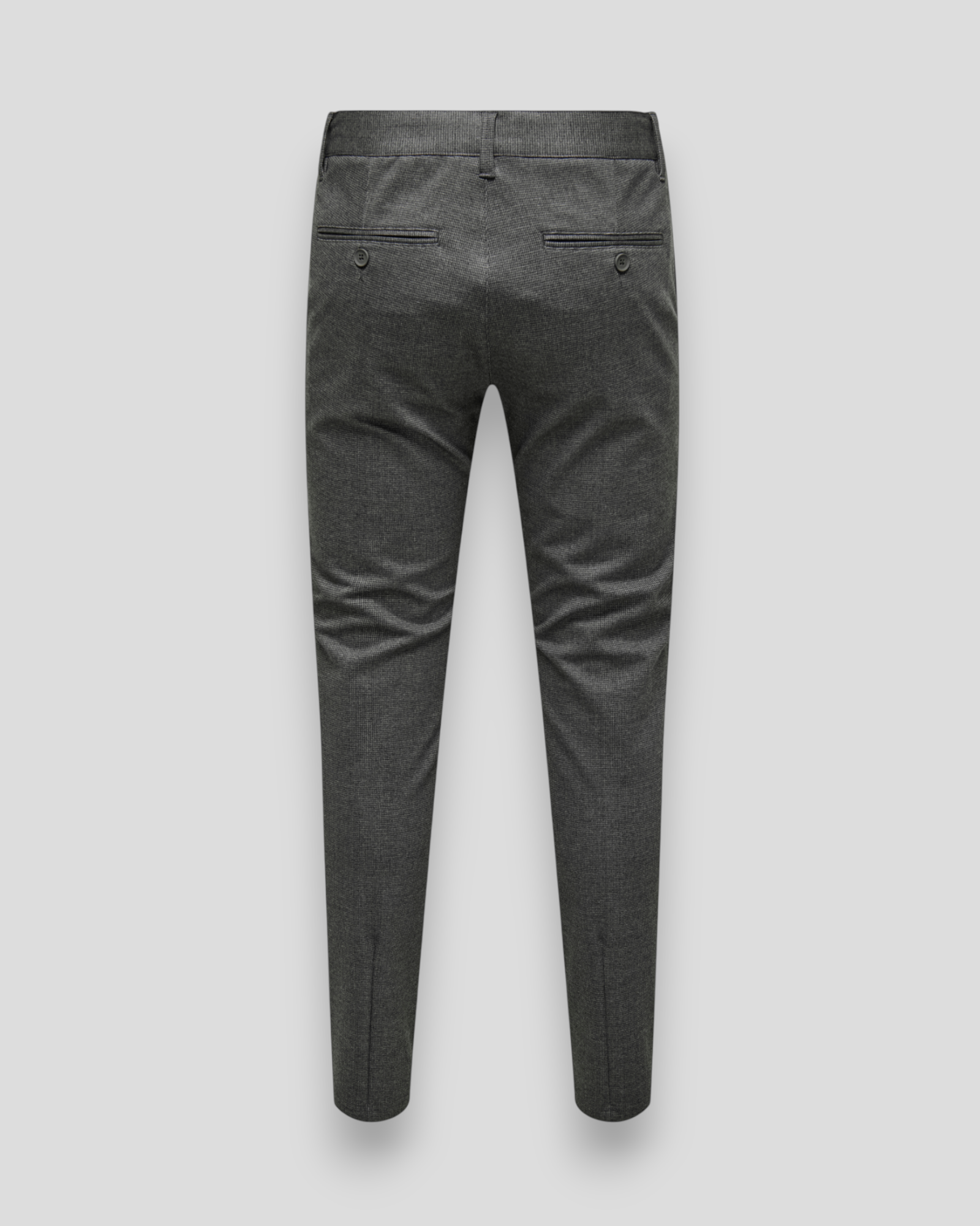 Mark Slim Check 020960 Pant - Jet Black