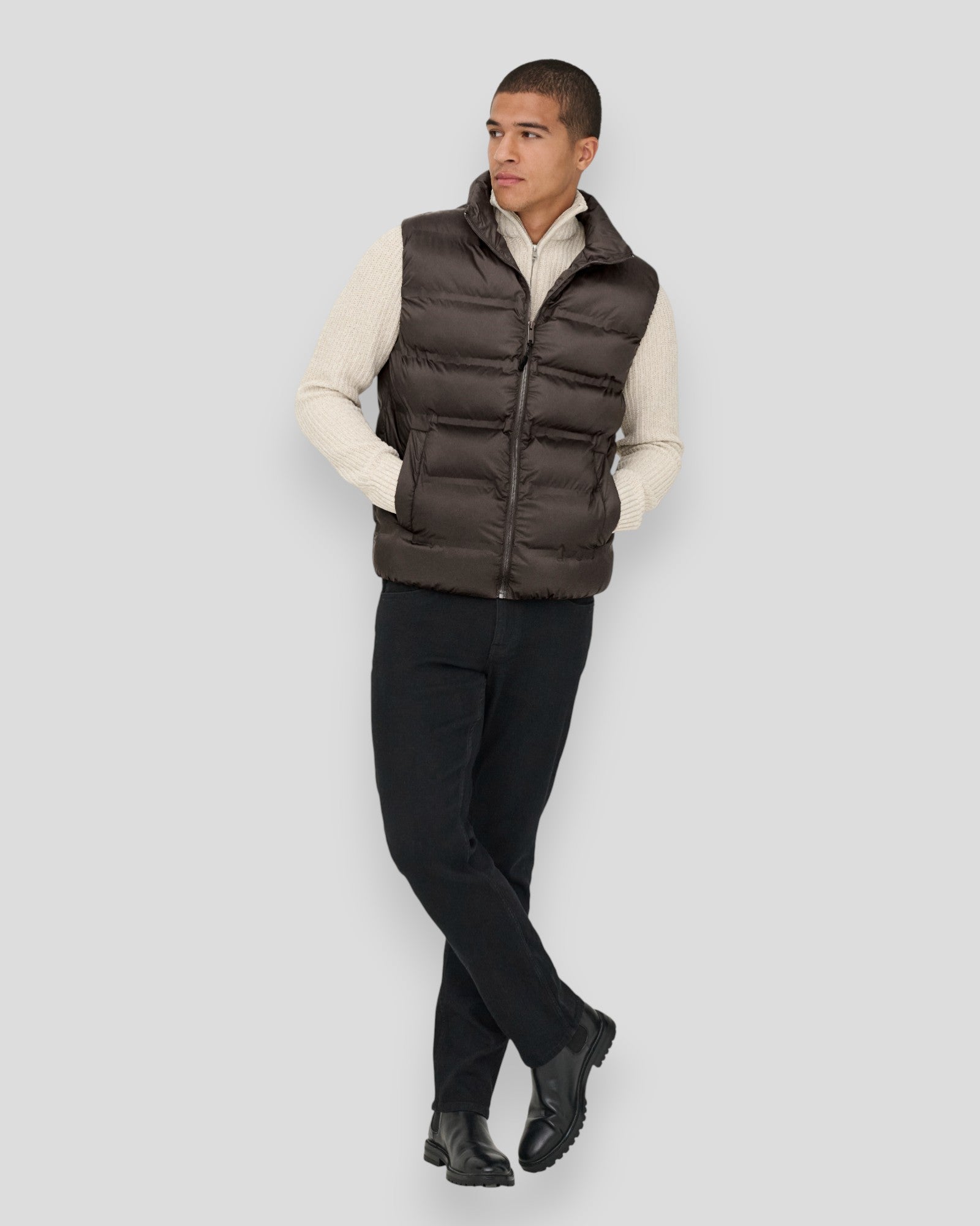 Union Seamless Life Puffer Vest - Coffee Bean