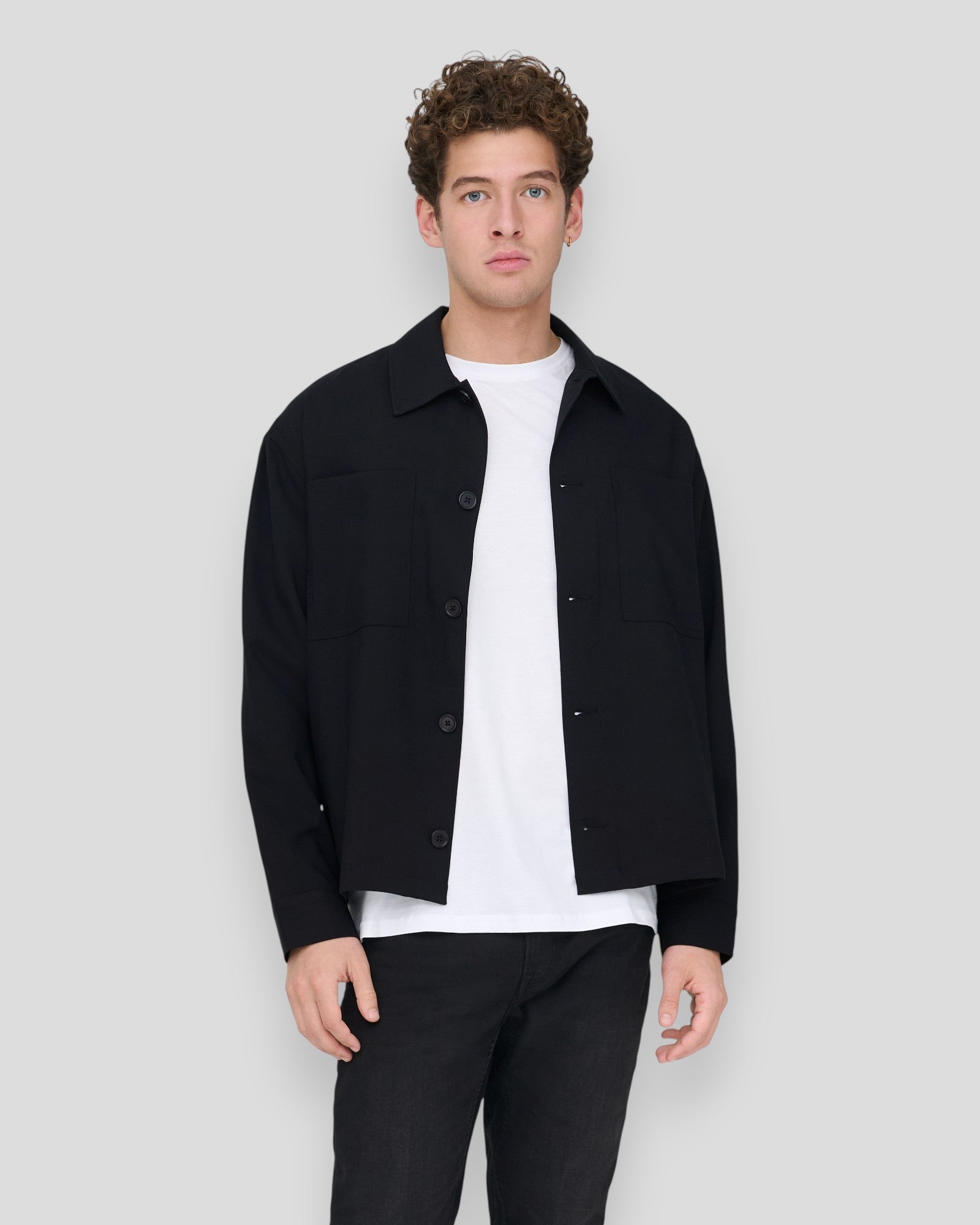 Will 0292 Loose Overshirt - Black