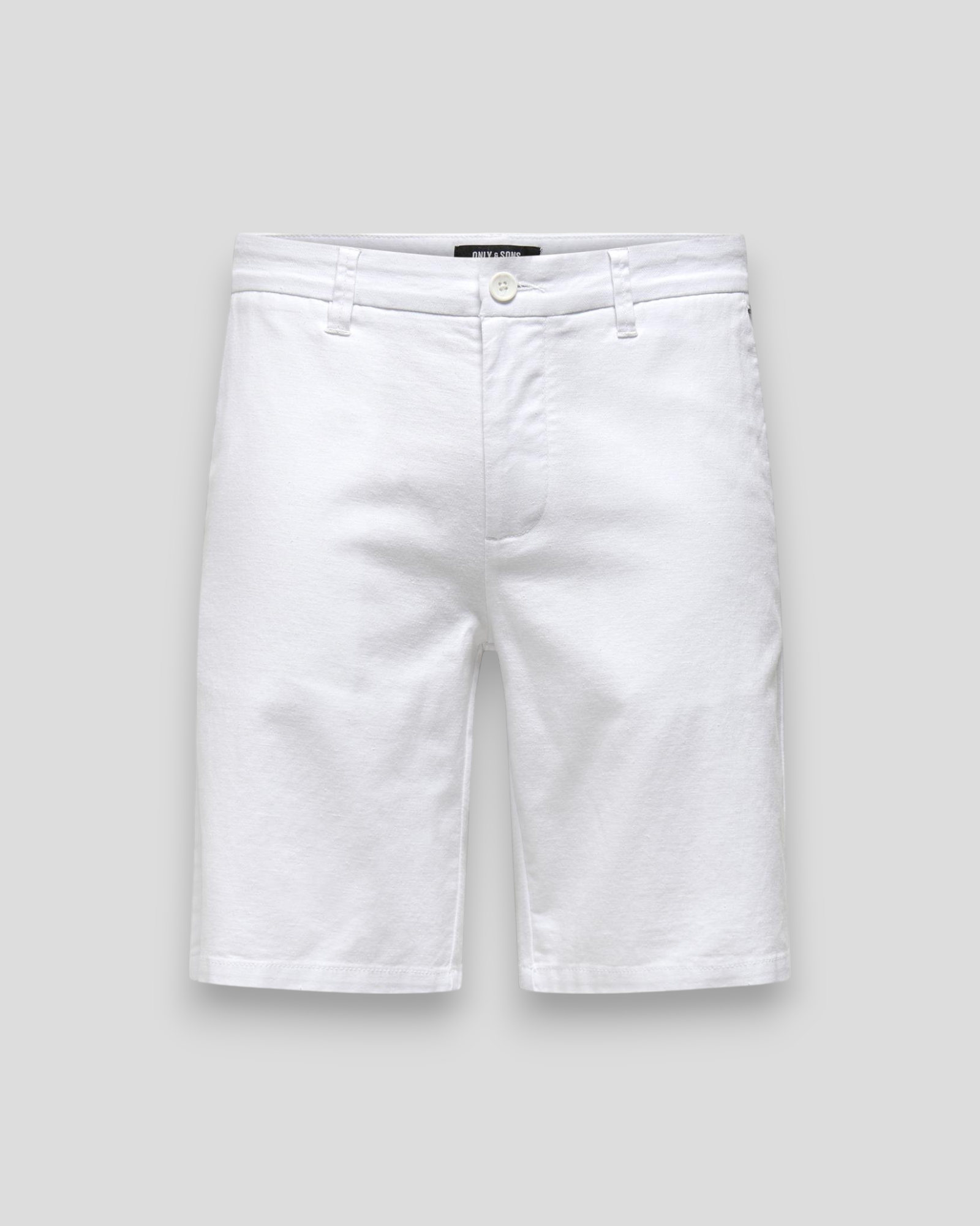 Mark 0011 Cotton Linen Shorts - White