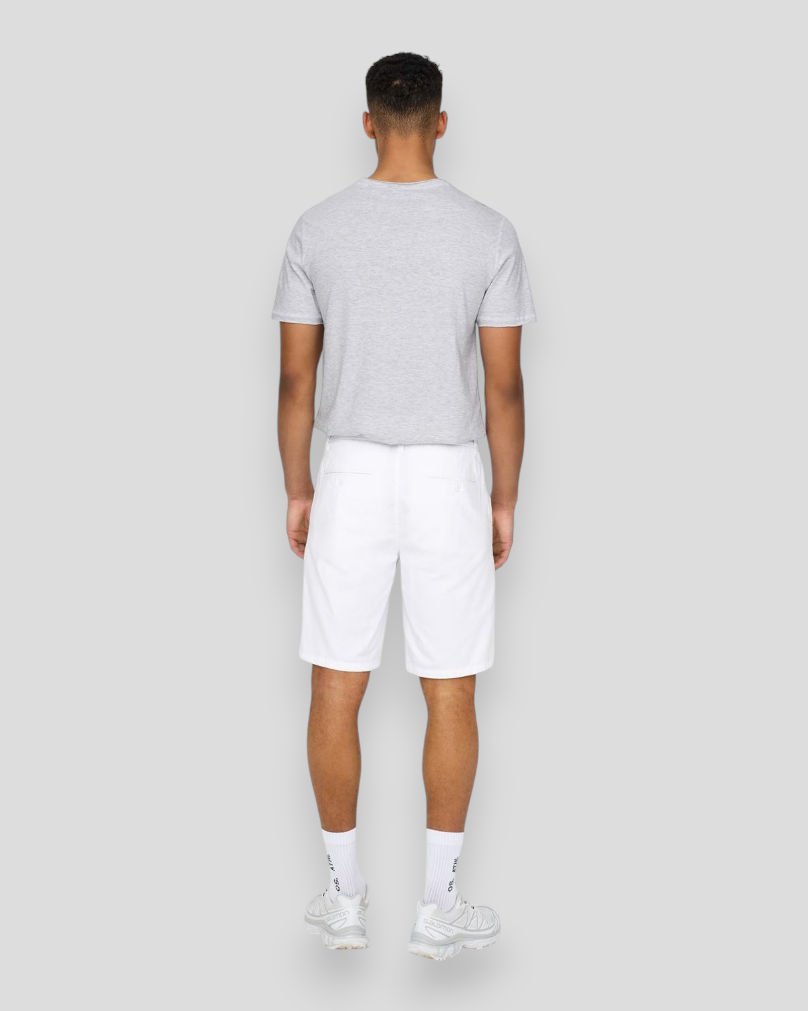 Mark 0011 Cotton Linen Shorts - White