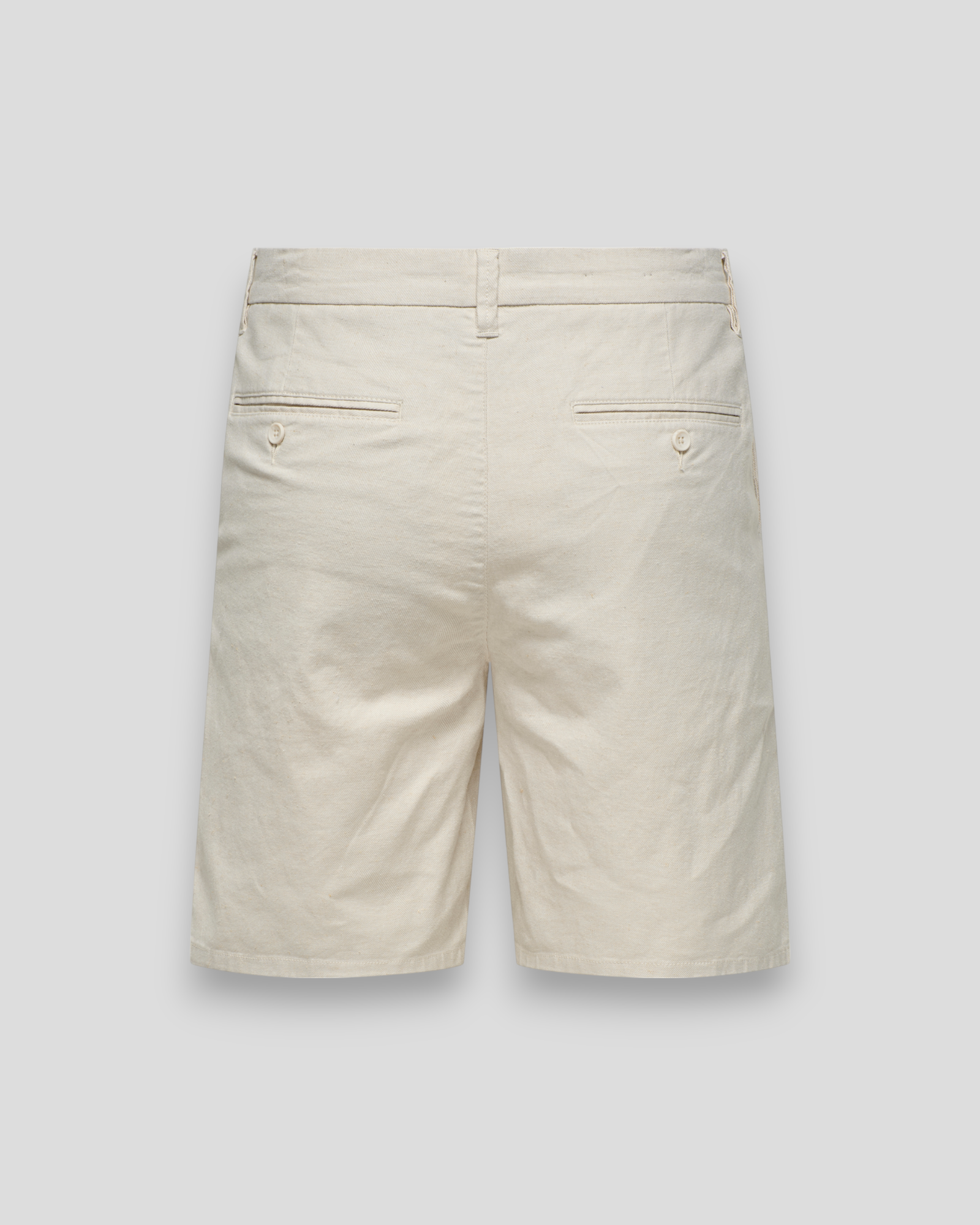 Mark 0011 Cotton Linen Shorts - Silver Lining