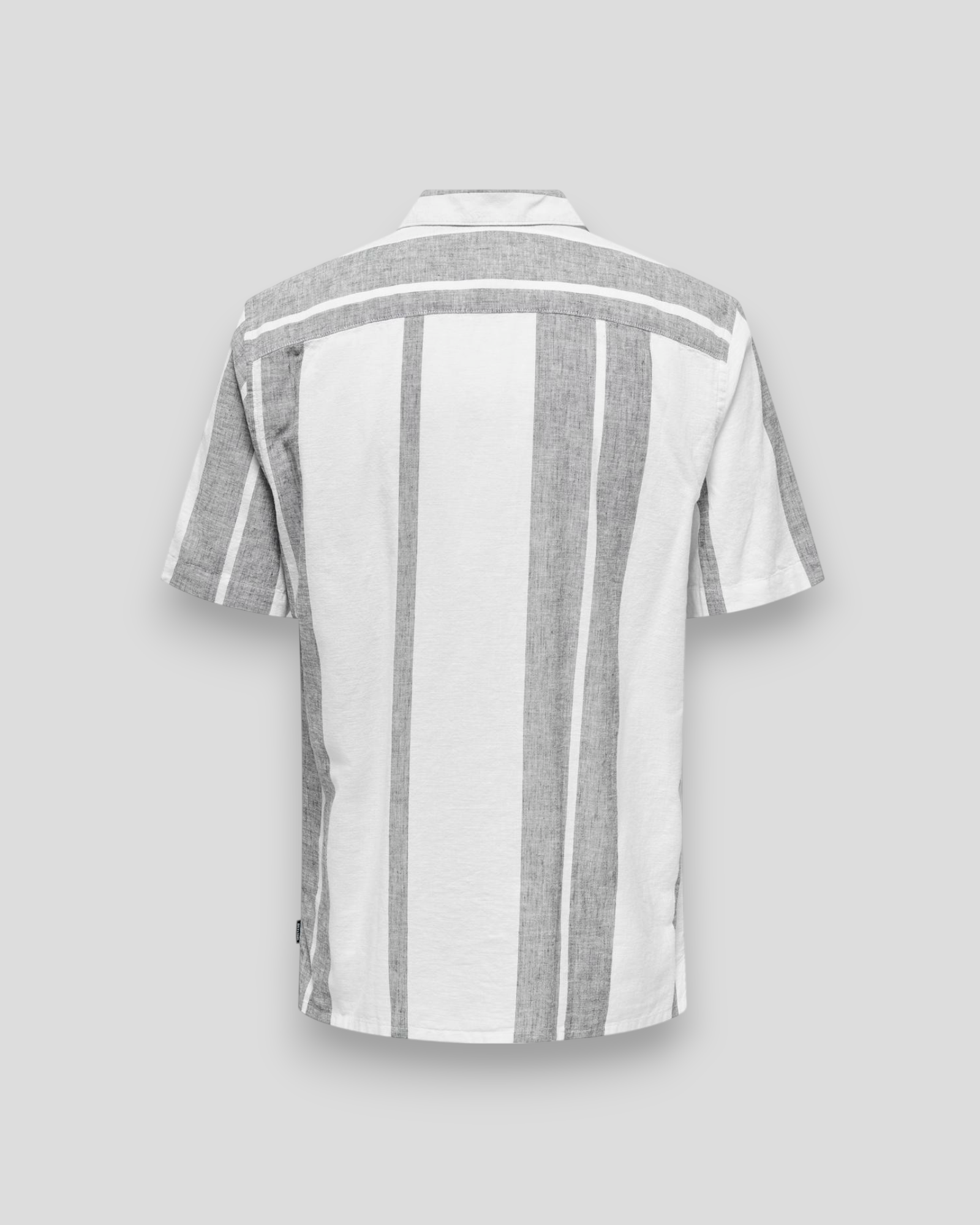 Caiden Stripe Linen Resort Shirt - Cloud Dancer
