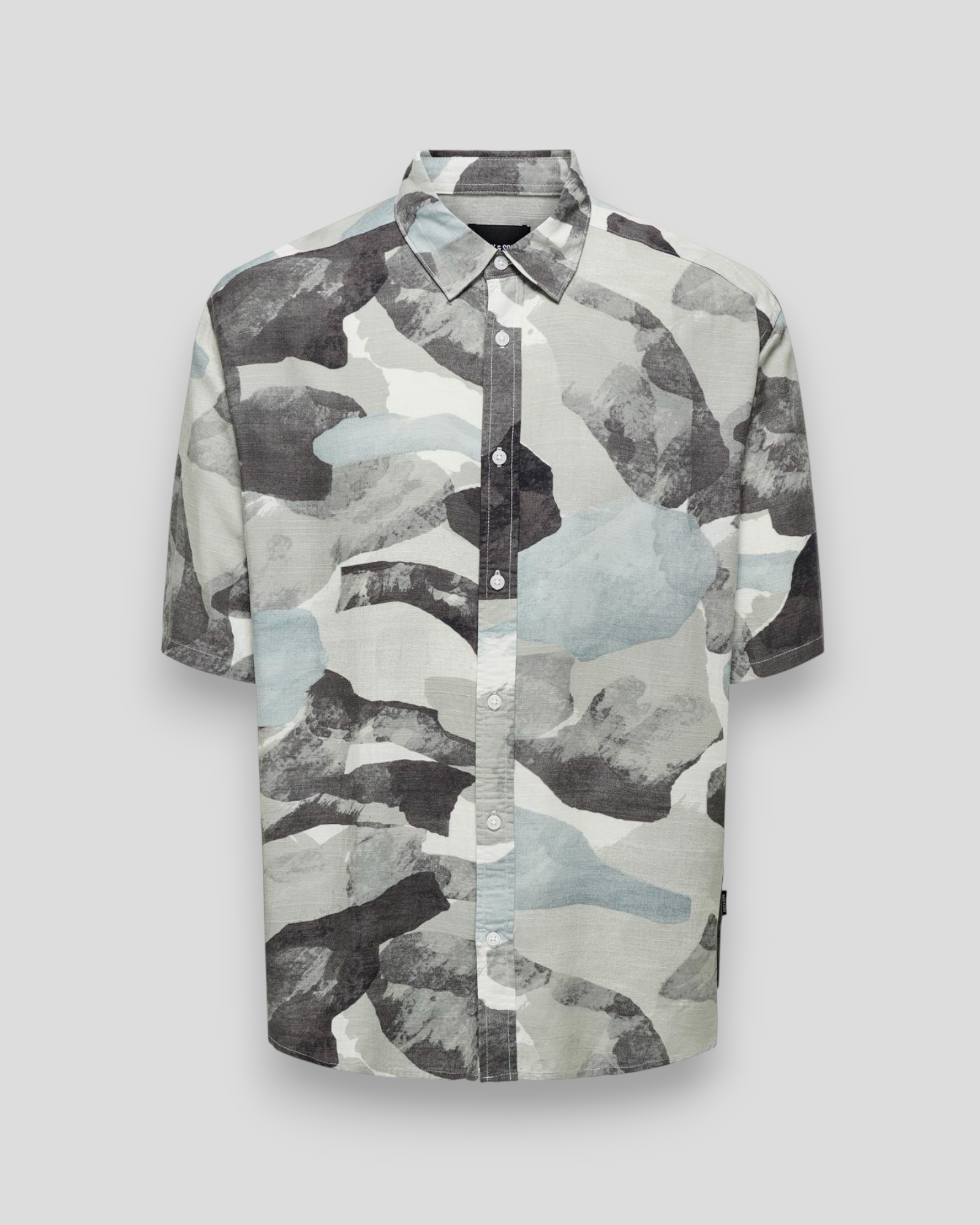Bud Life SS Relax AOP Linen Shirt - Surf Spray