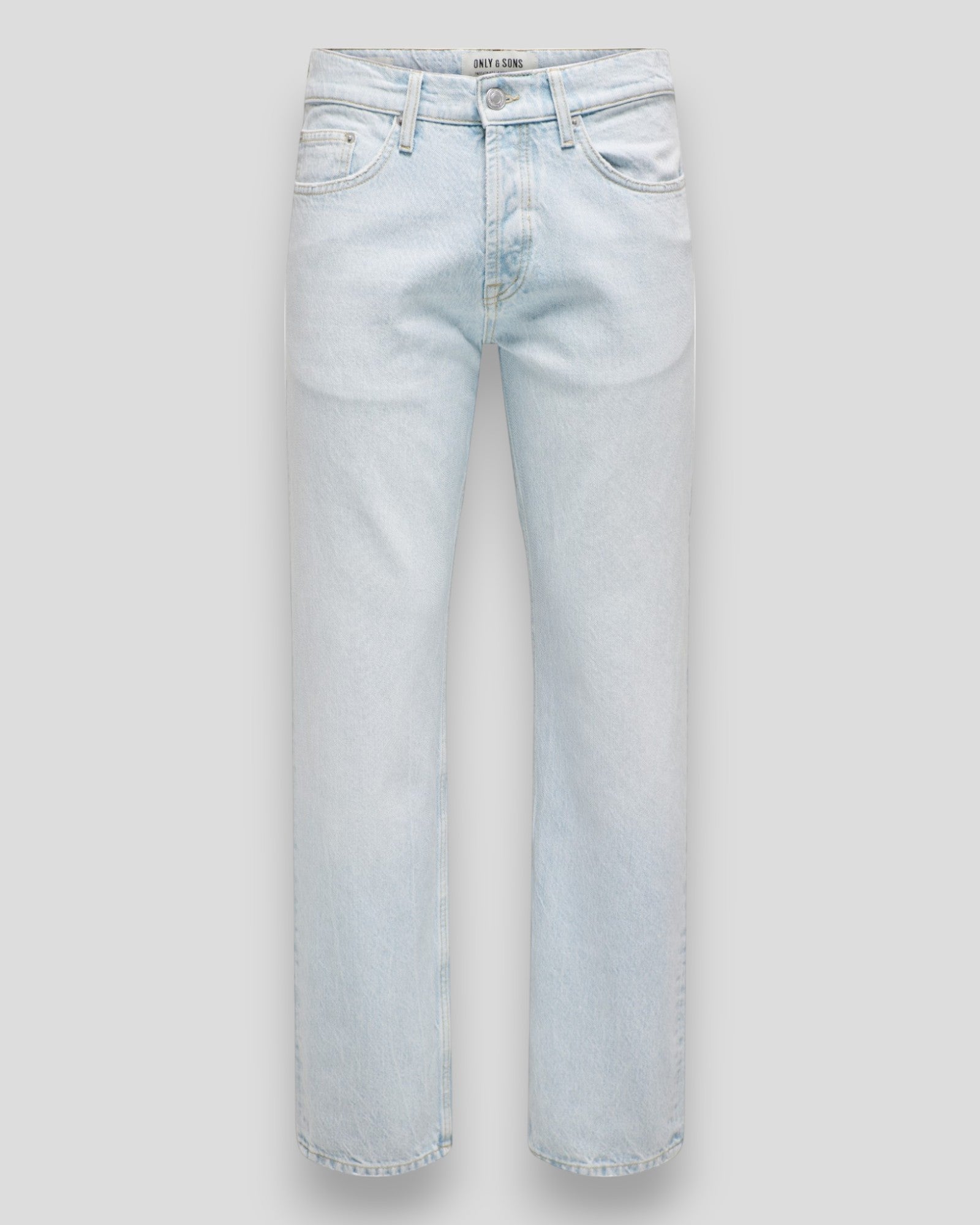 Edge Straight LB 9393 DOT Denim - Light Blue Bleached Denim