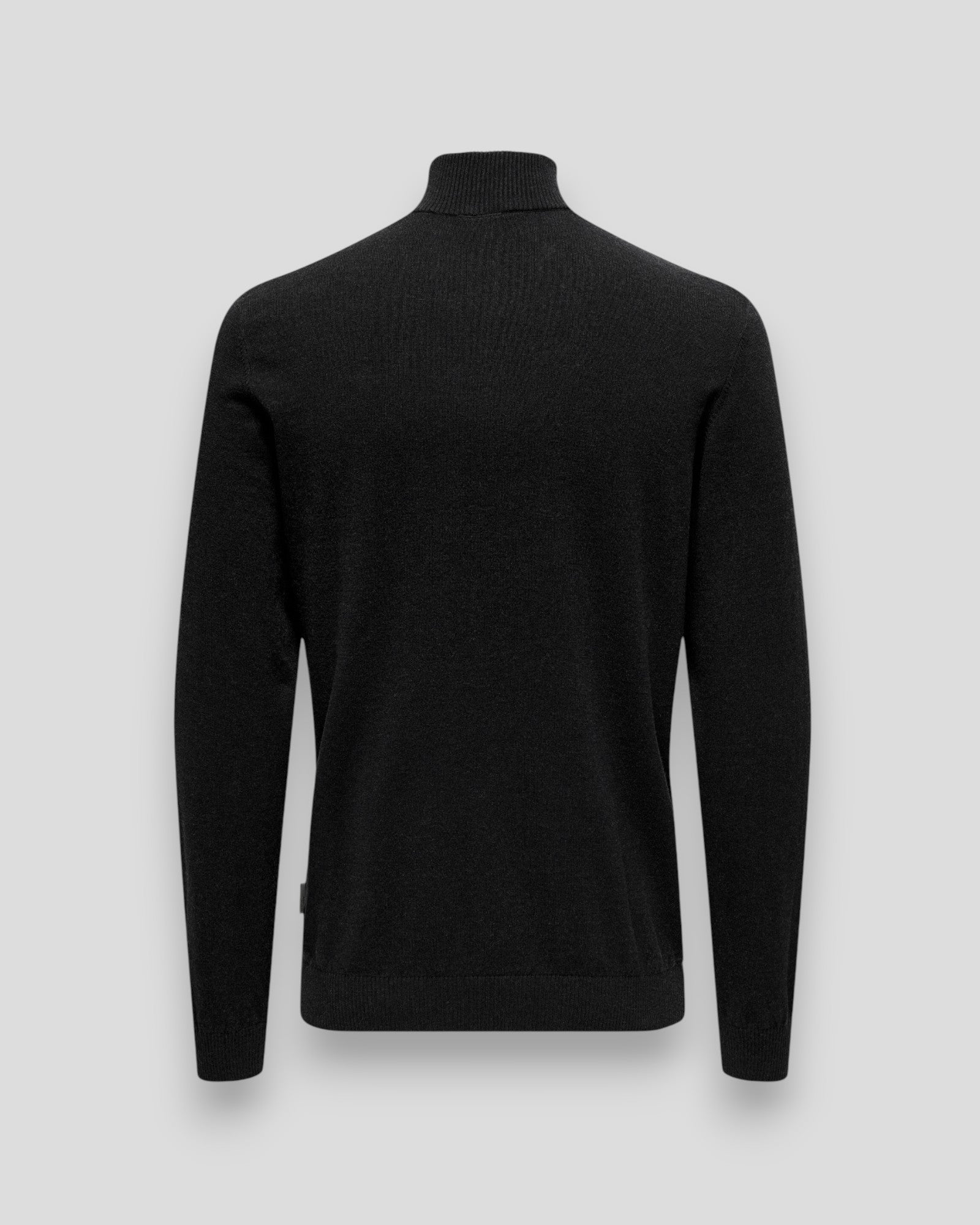 Loui Regular 12 Half Zip Knit - Black