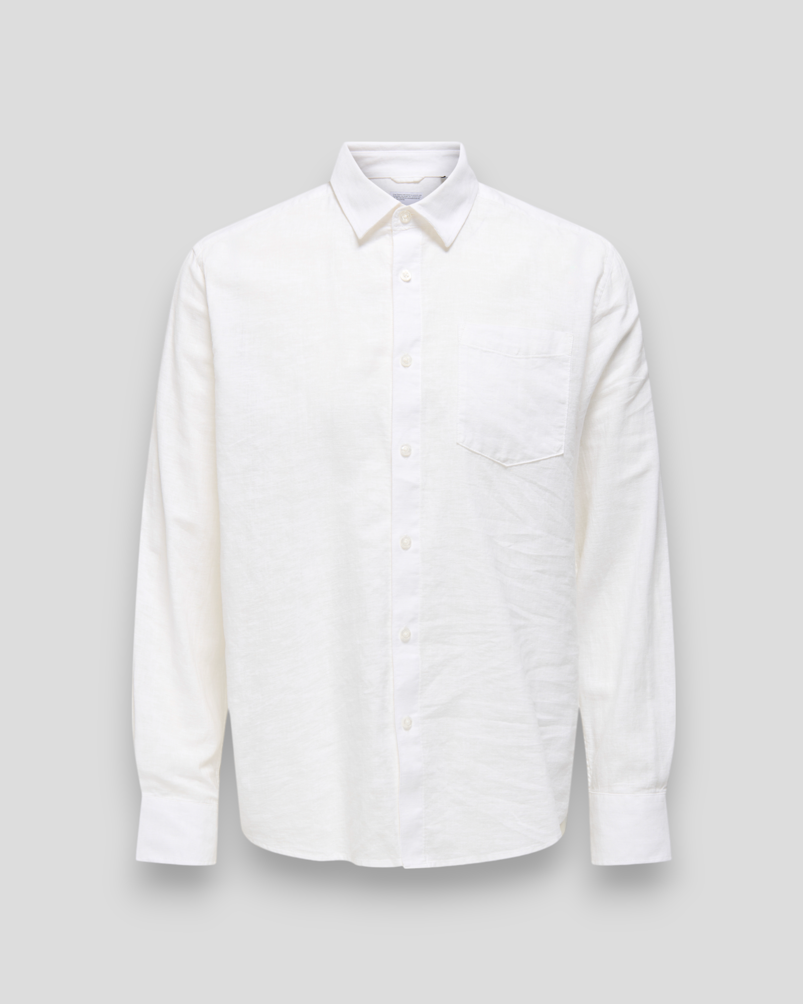 Caiden Life Regular LS 1 Linen Shirt - White