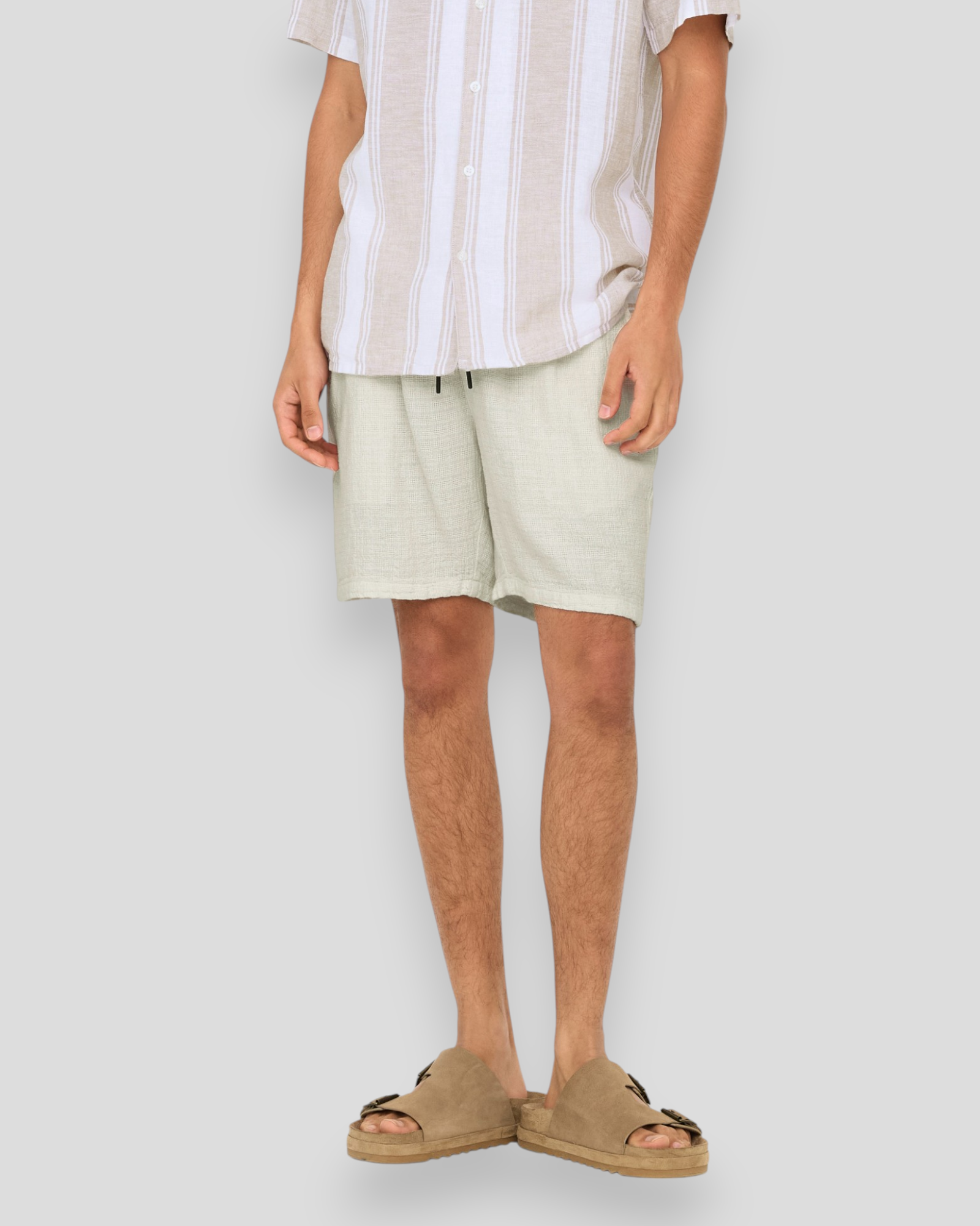 Latham Linen Shorts 0257 - Cloud Dancer