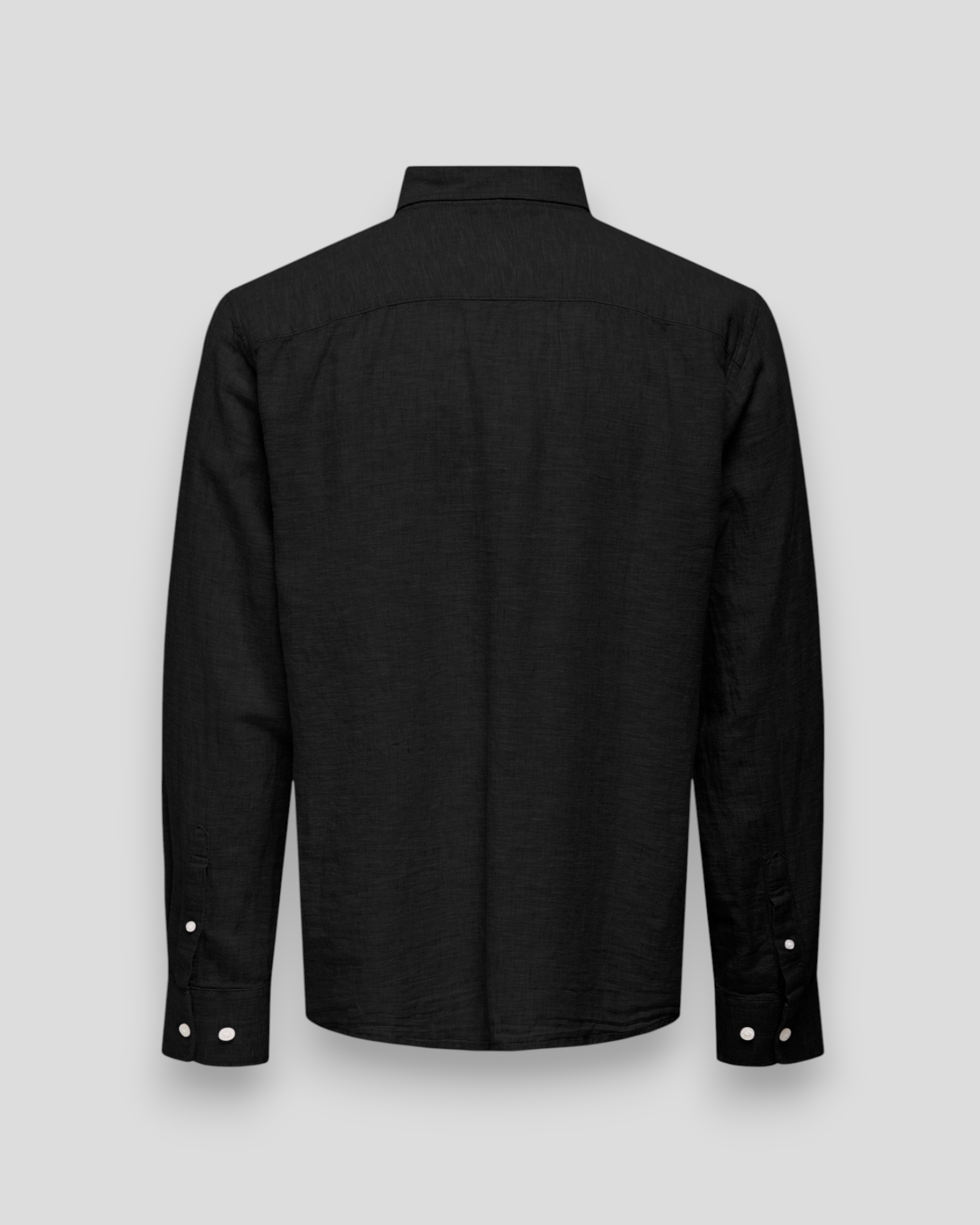 Caiden Life Regular LS 1 Linen Shirt - Black