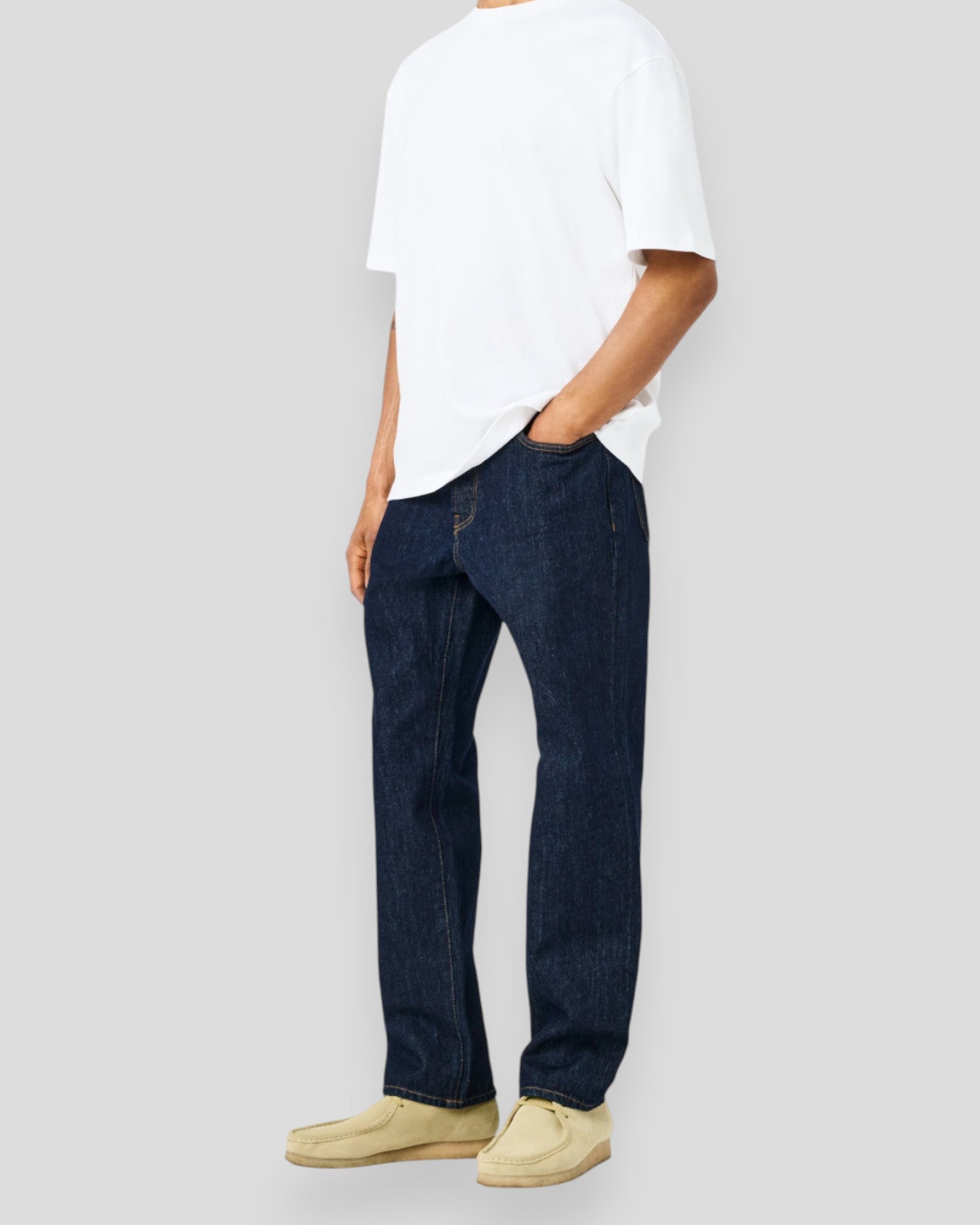 Edge Straight Rinse 4942 TAI Denim - Dark Blue Denim/Rinse