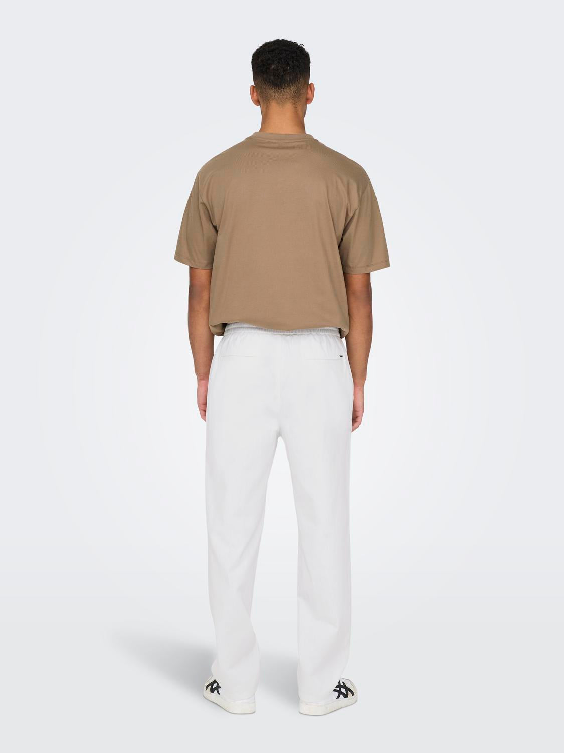 Sinus Loose Linen Pant - Bright White