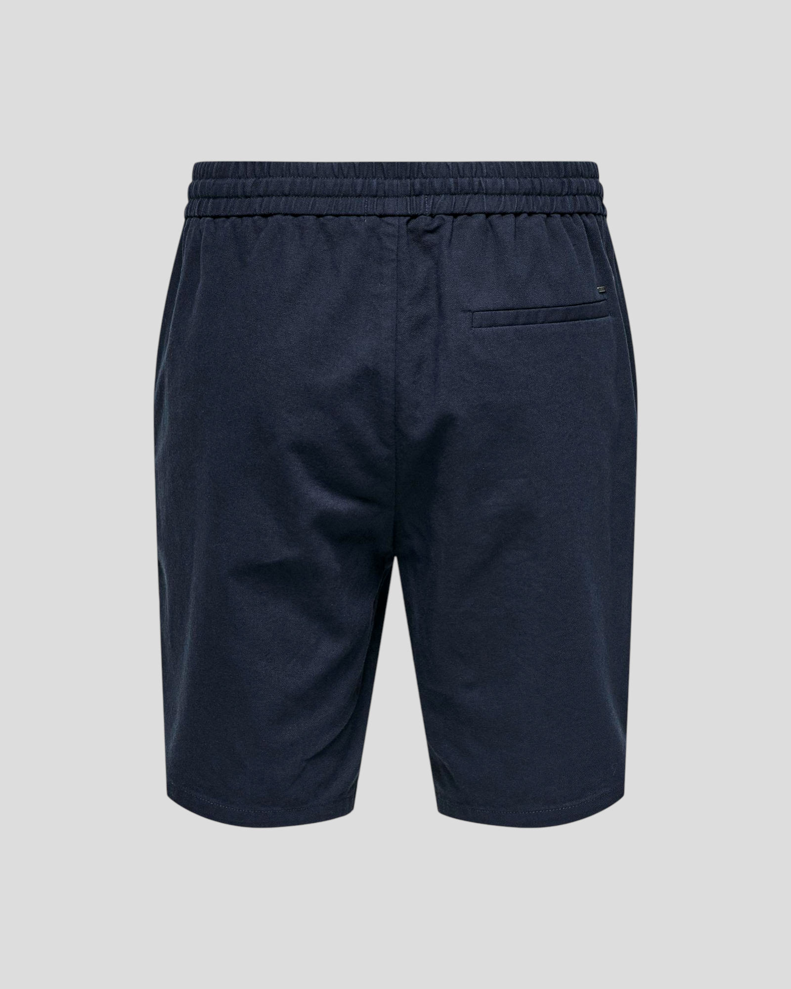 Linus 0007 Cotton Linen Shorts - Dark Navy