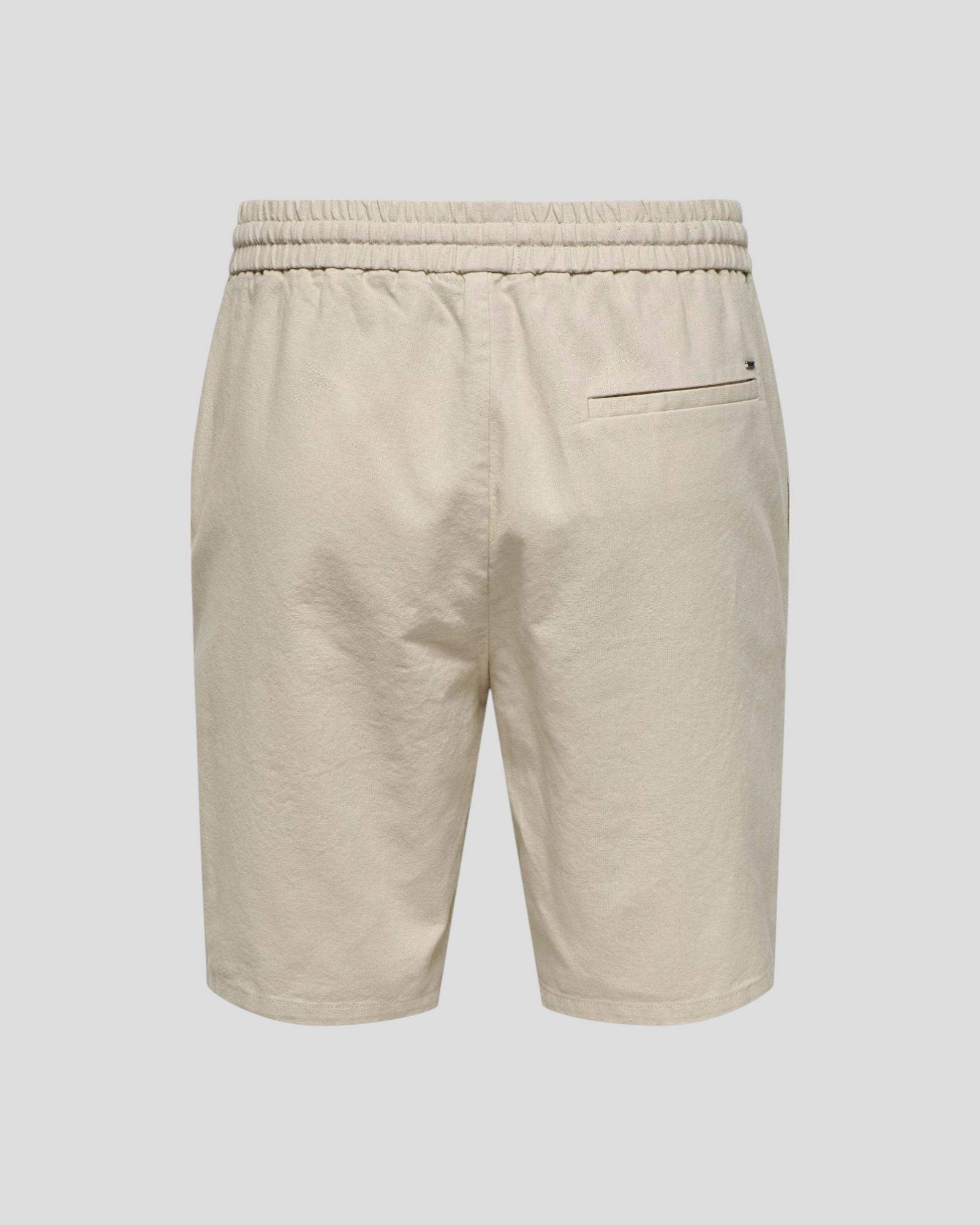 Linus 0007 Cotton Linen Shorts - Silver Lining