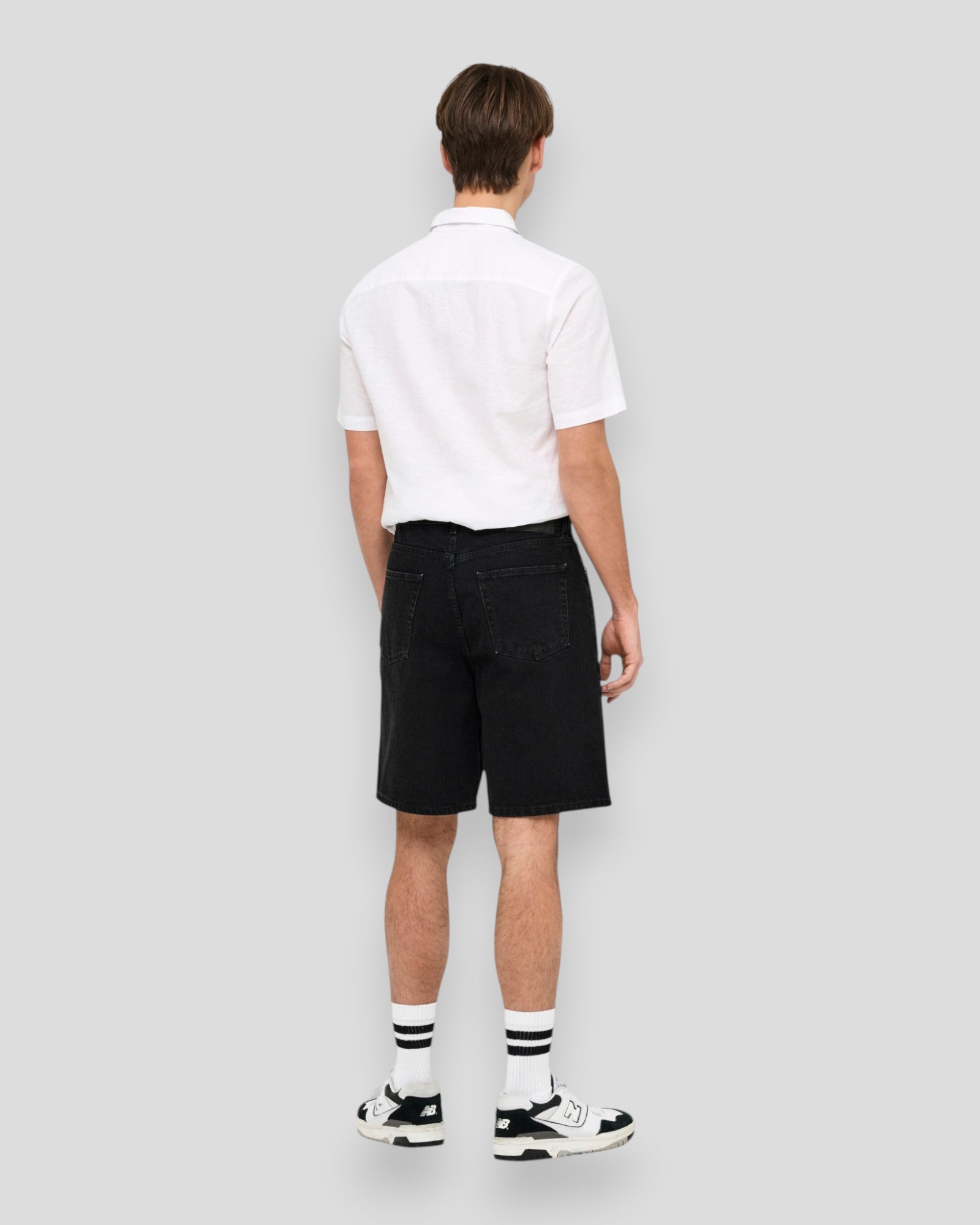 Fade Black 9087 TAI Denim Shorts - Black Denim