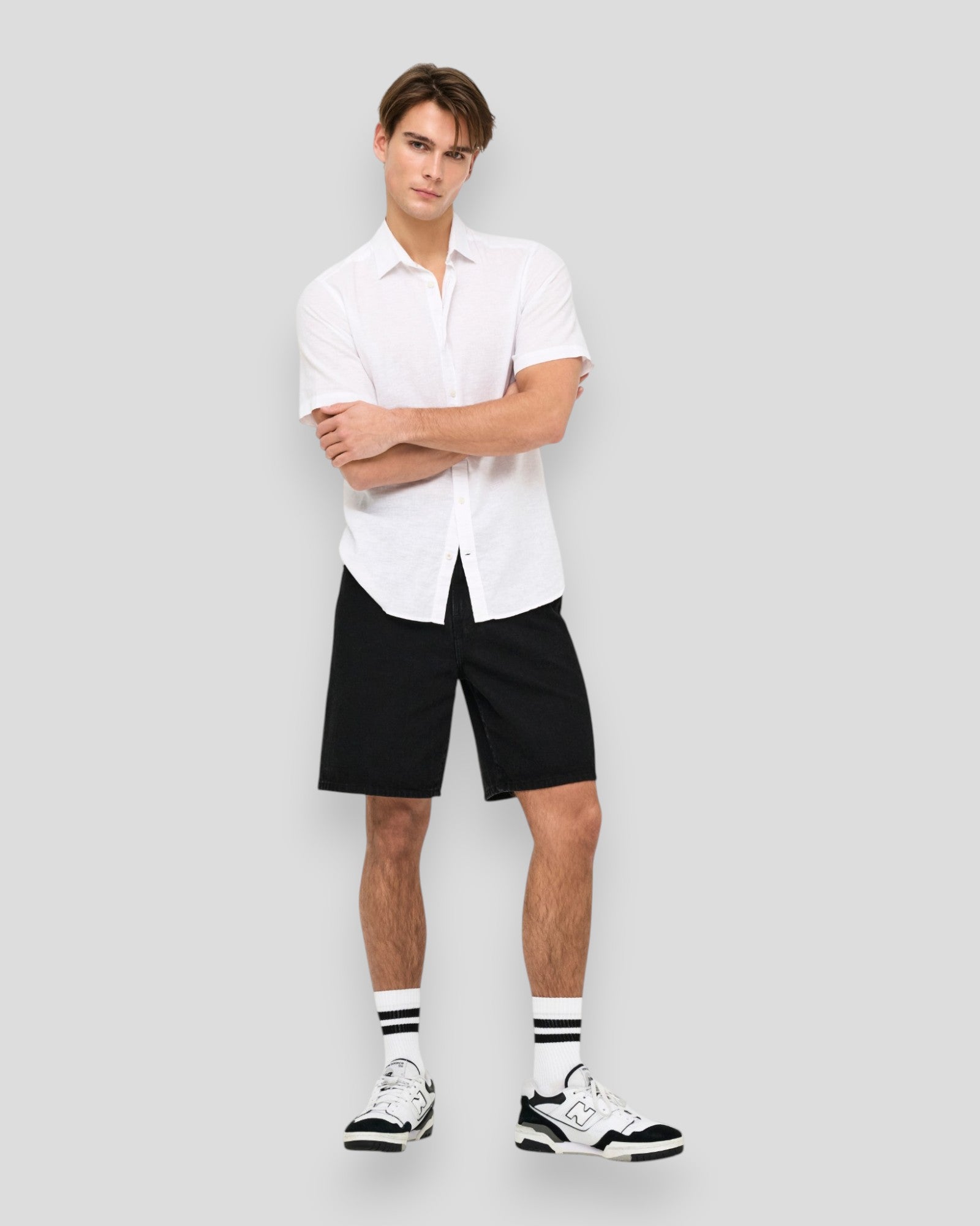 Fade Black 9087 TAI Denim Shorts - Black Denim