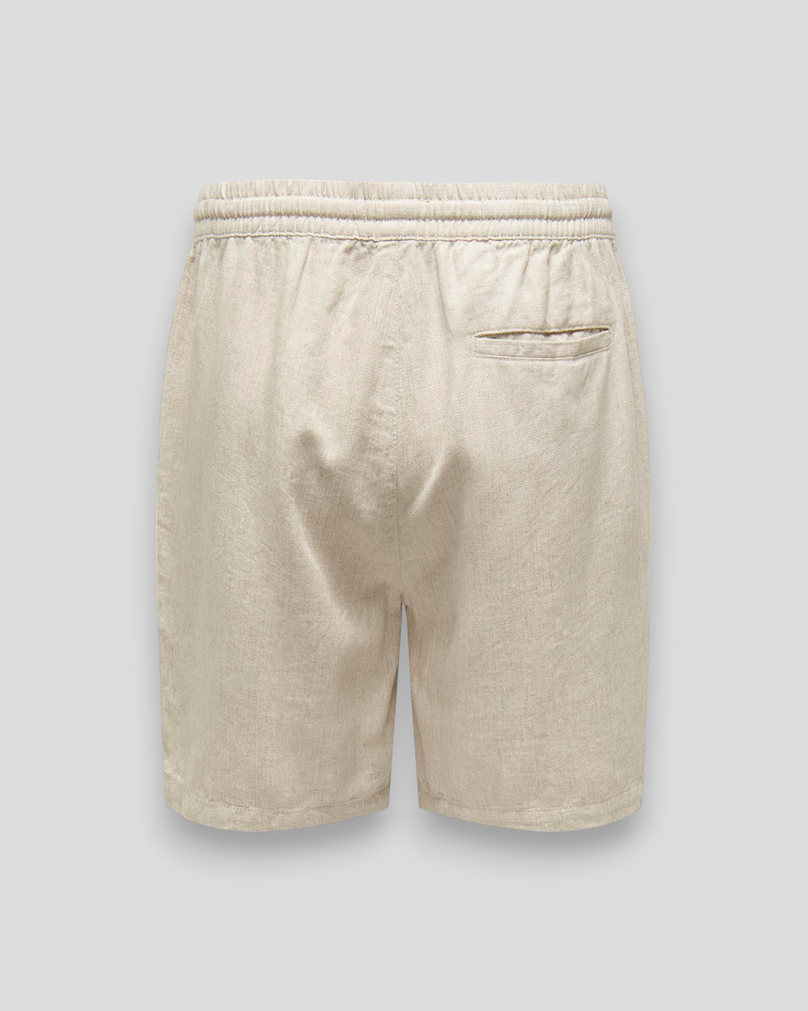 Tel Viscose Linen Shorts - Oatmeal