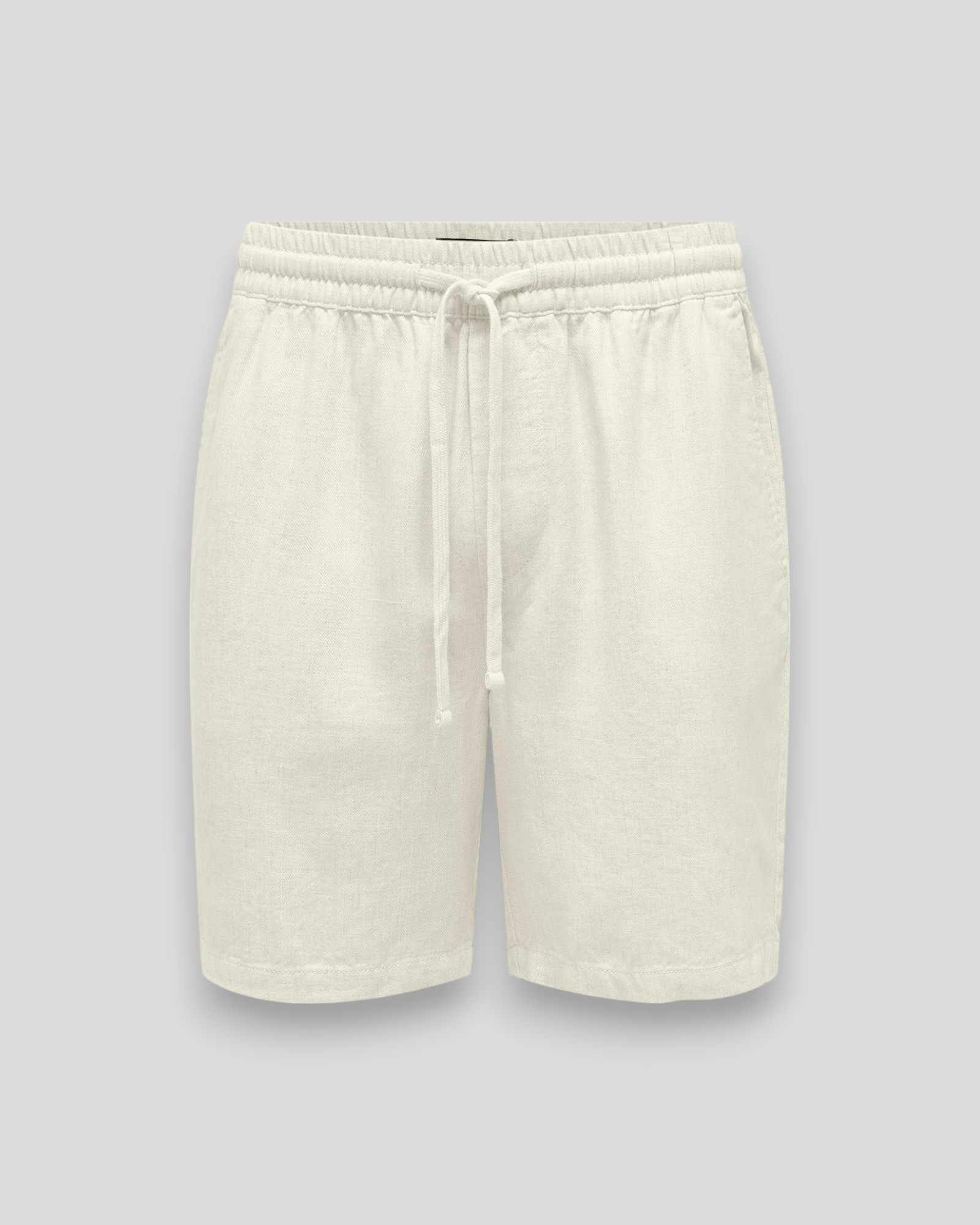 Tel Viscose Linen Shorts - White