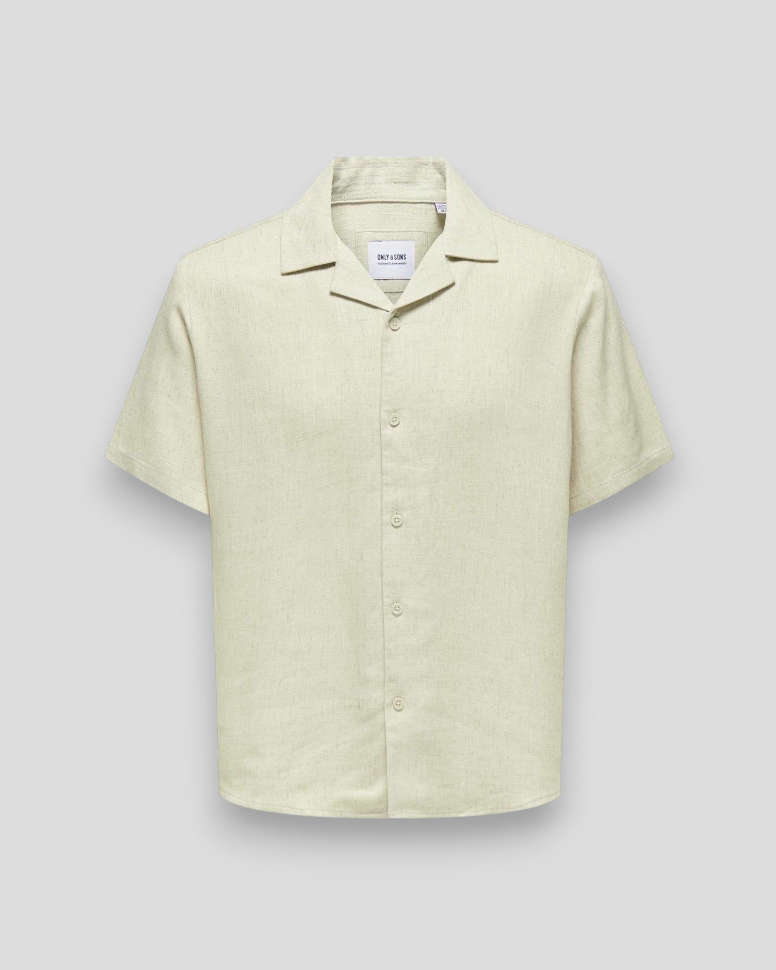 Kari Resort SS Shirt Viscose Linen - Oatmeal