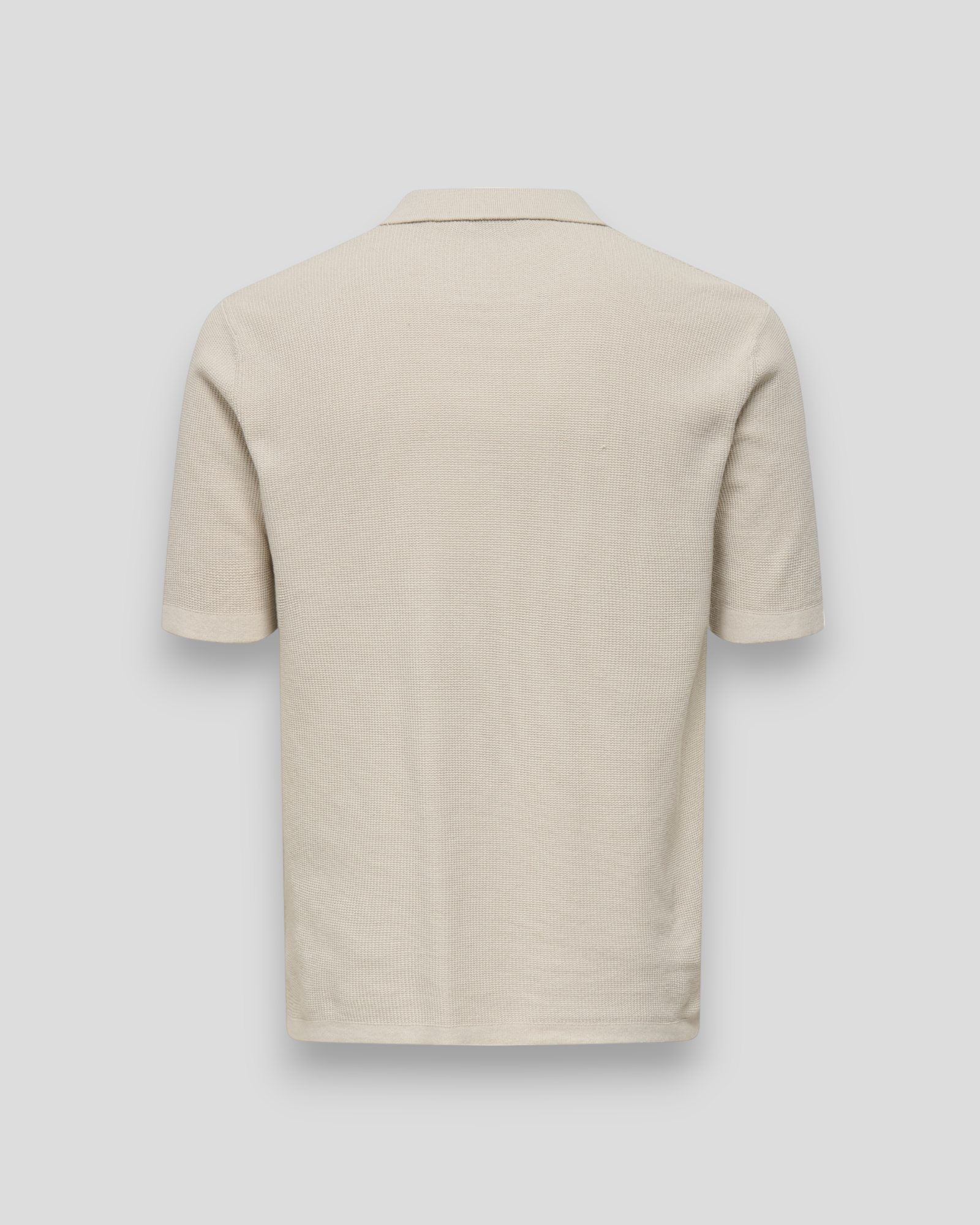 Tony Regular SS Waffle Shirt Knit - Moonstruck