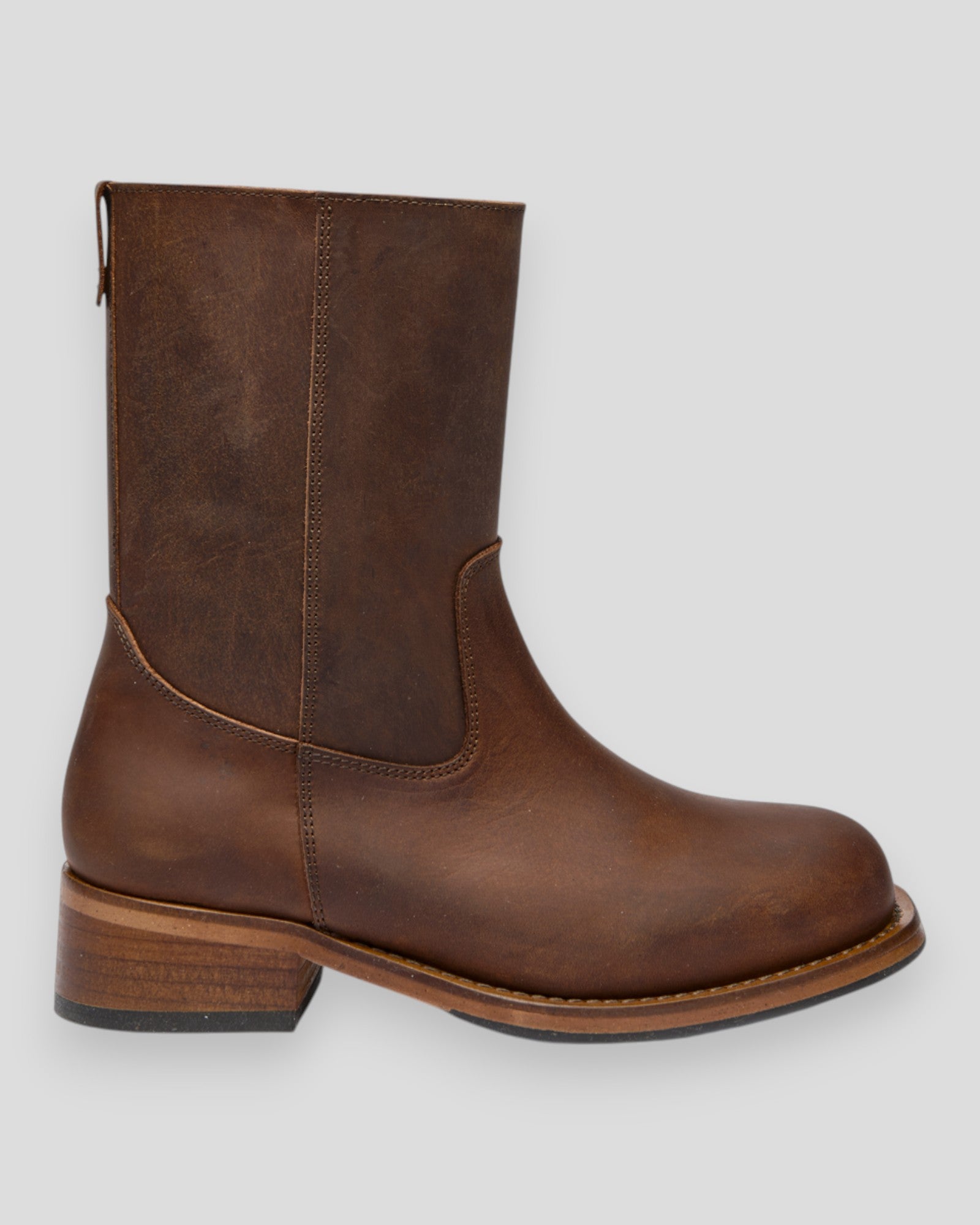 Jessie - DK. Brown Crazy Horse Leather