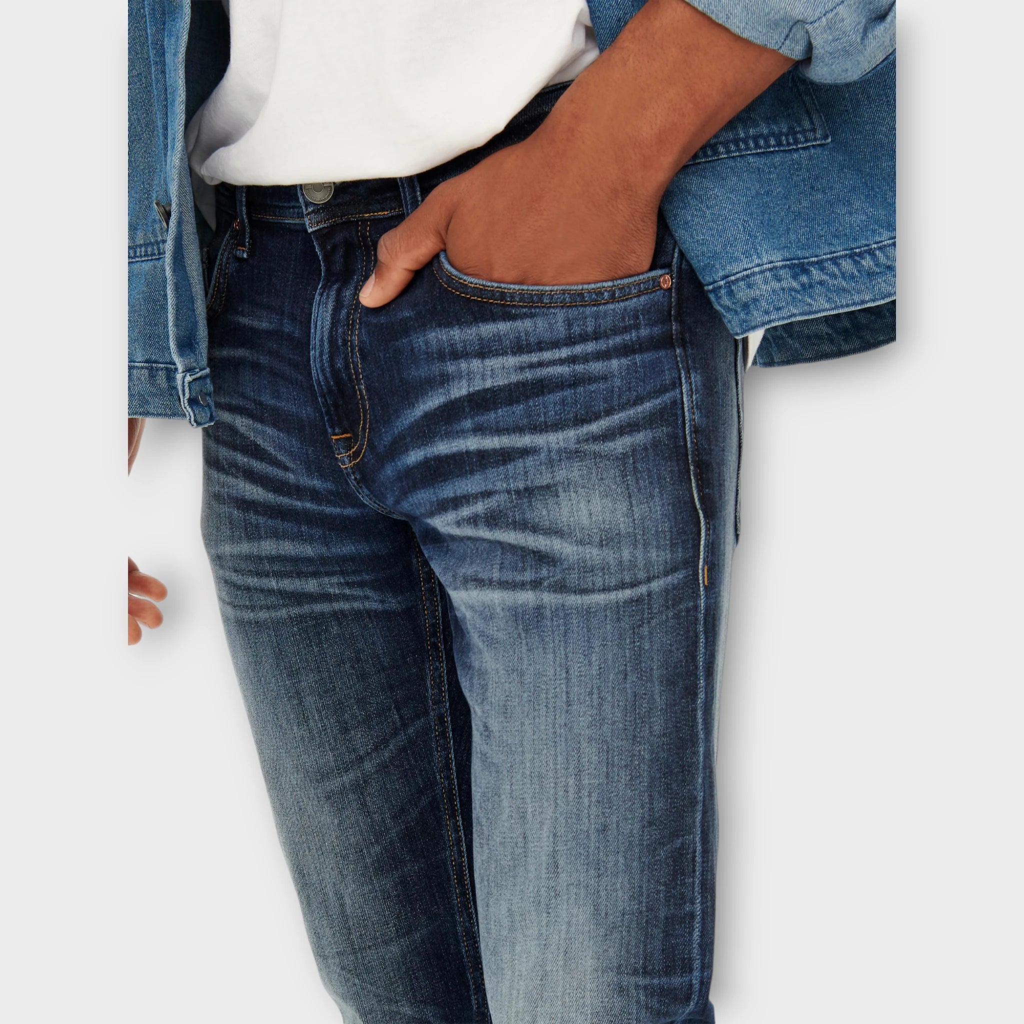 Weft Reg Blue 3251 Jeans - Blue Denim