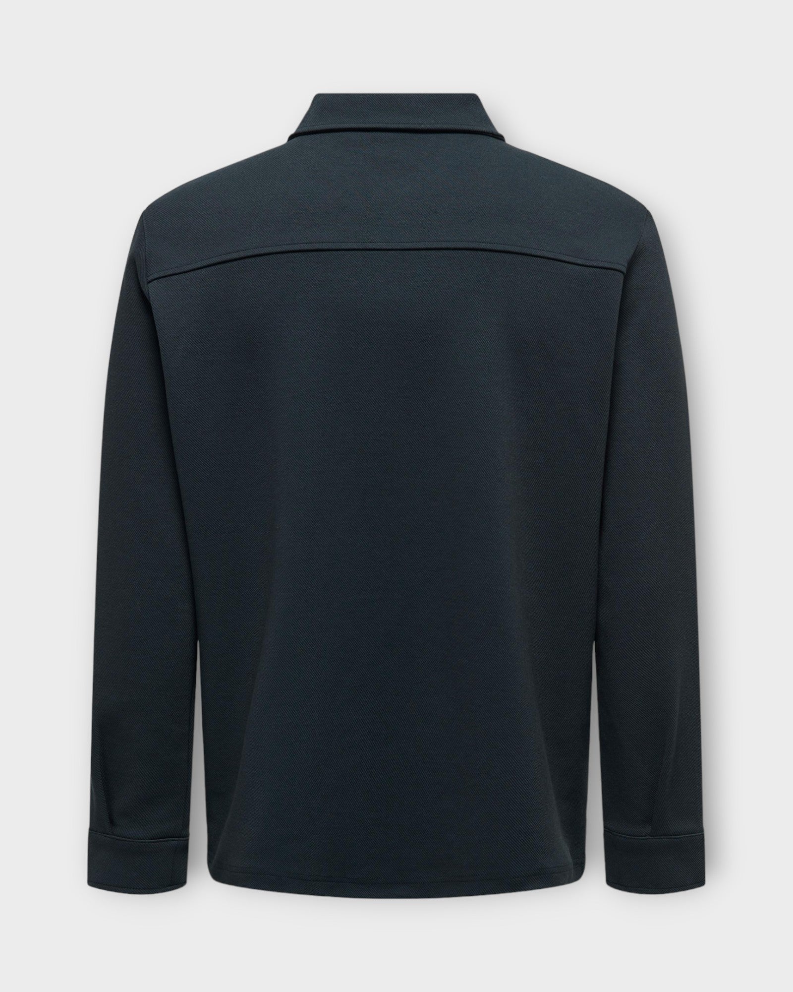 Newkodyl Overshirt Sweat Dark Navy. Mørkeblå Only & Sons Overshirt til mænd. Her set bagfra.