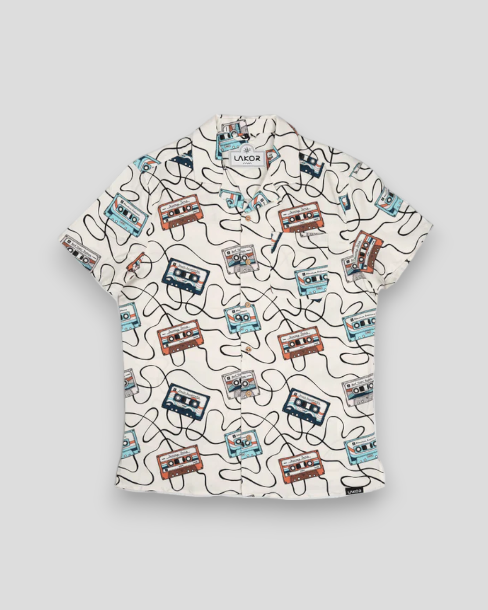 Roadtrip Mixtape Short Sleeve Shirt - Starwhite
