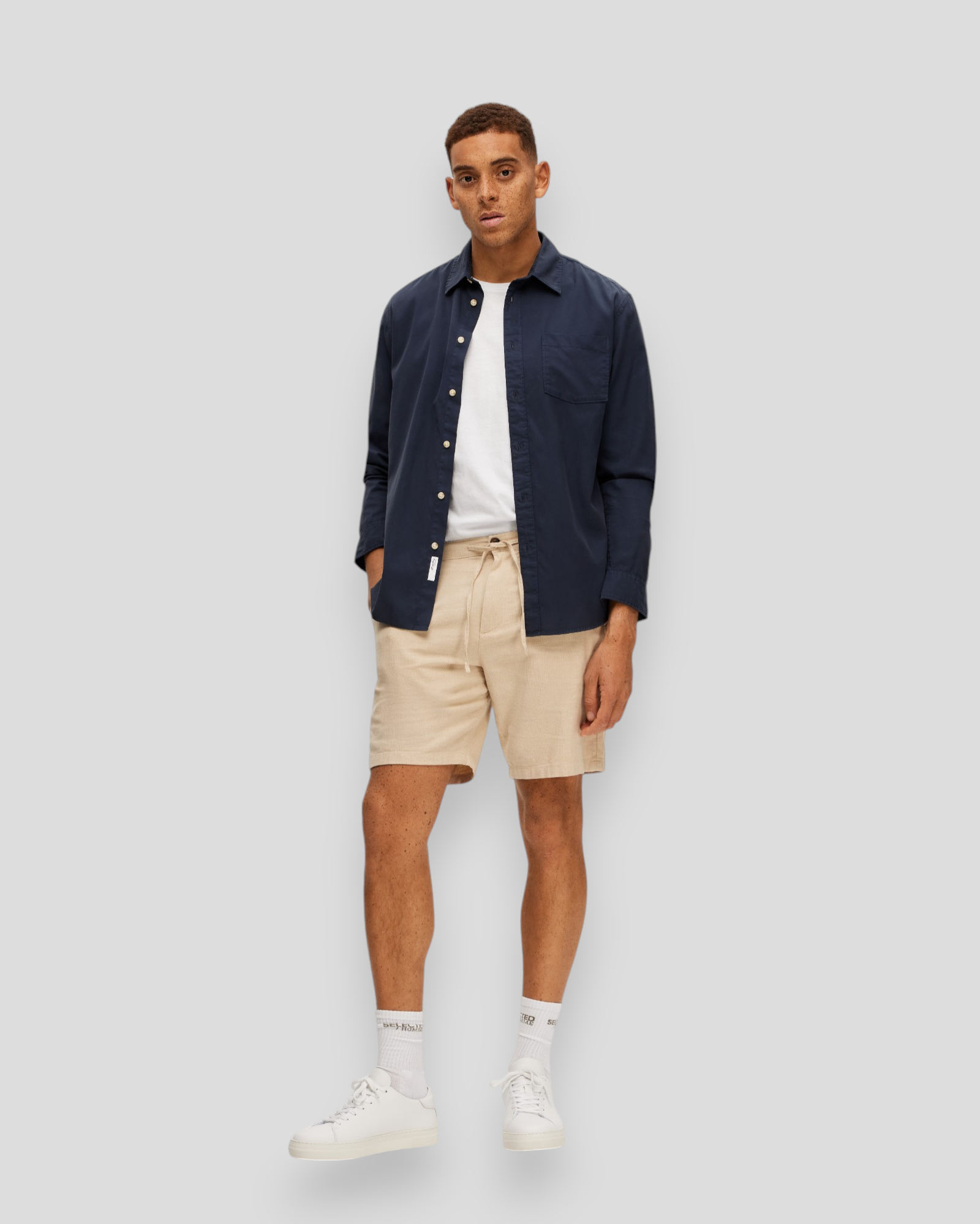 Regular Brody Linen Shorts - Incense
