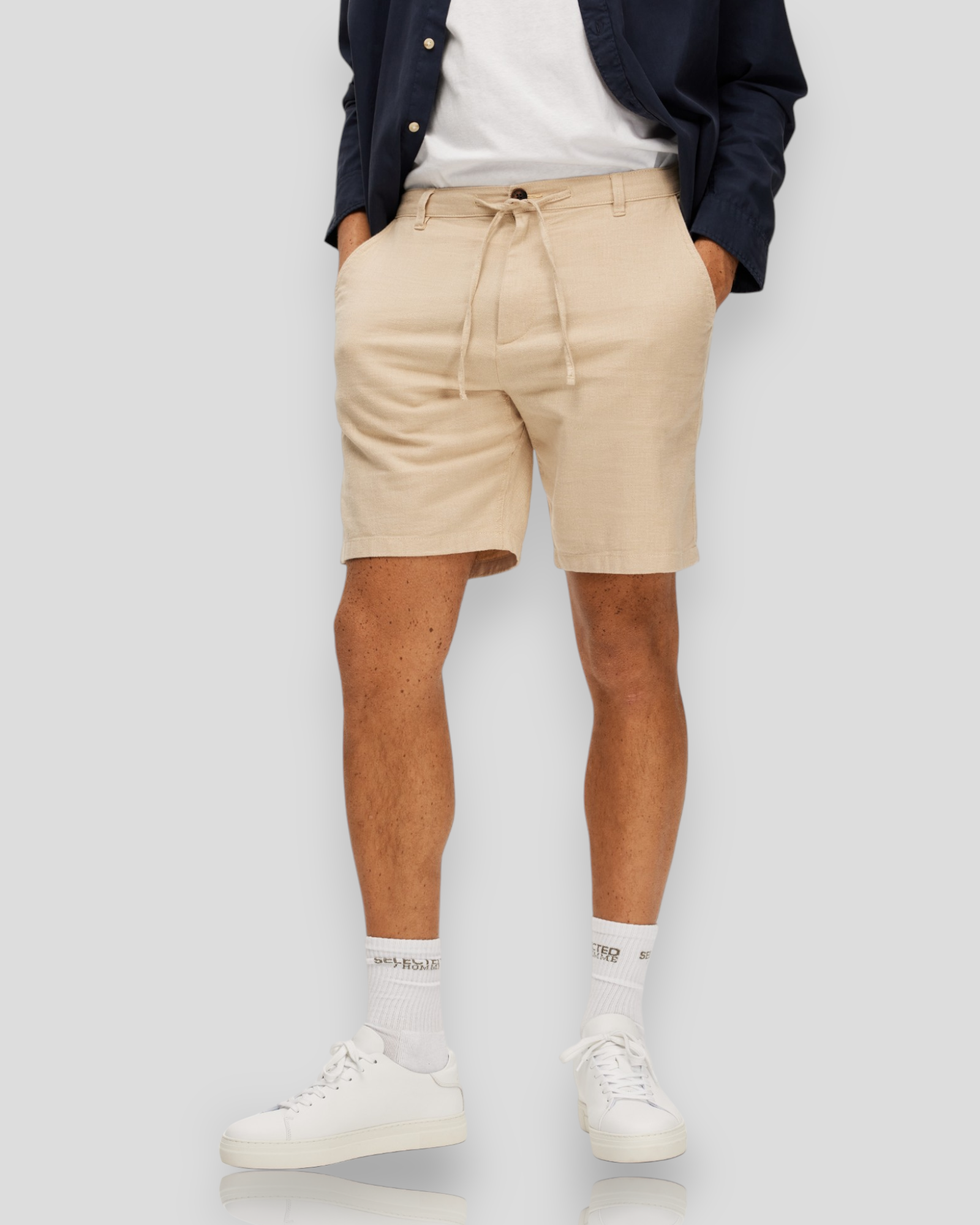Regular Brody Linen Shorts - Incense