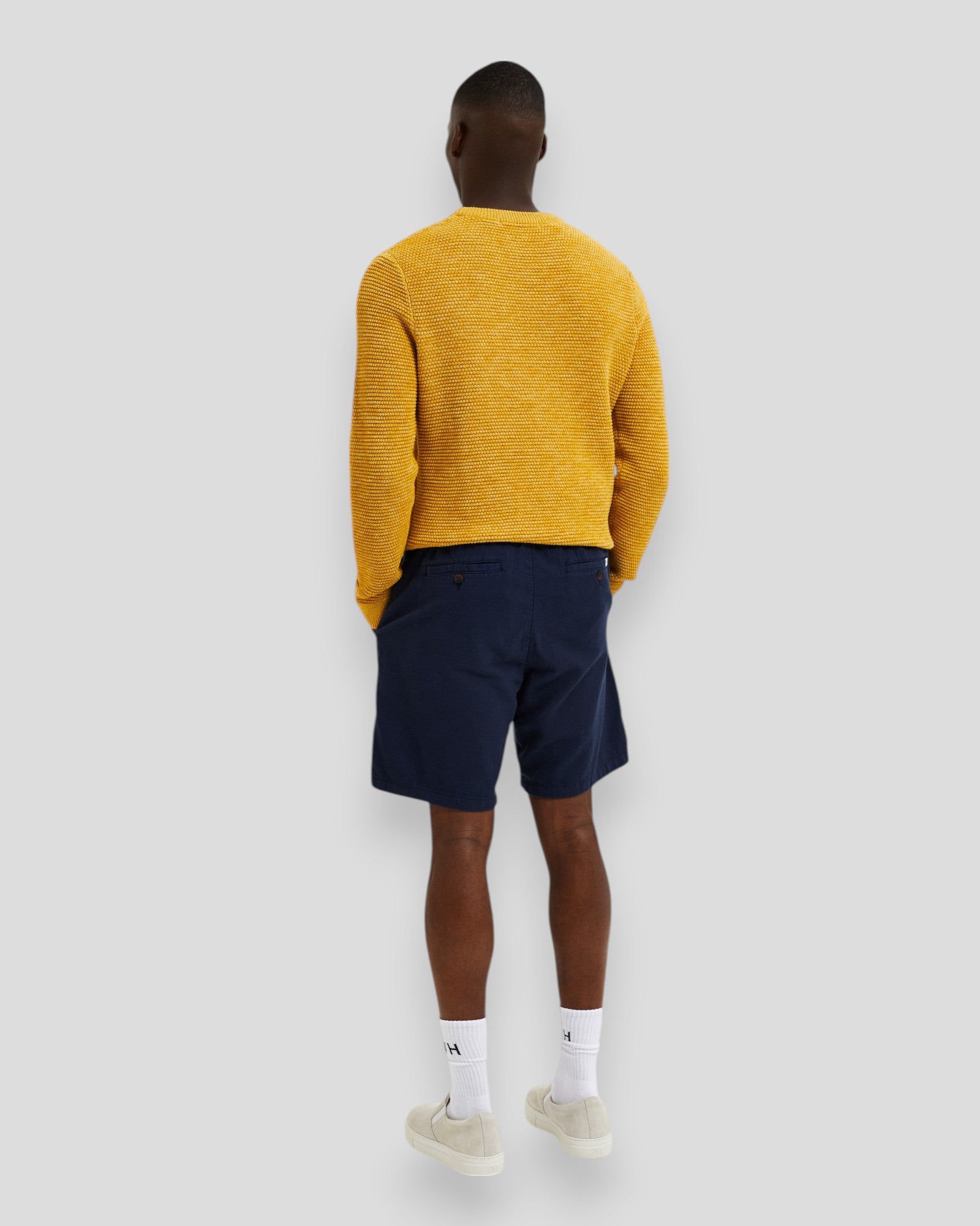 Regular Brody Linen Shorts - Dark Sapphire