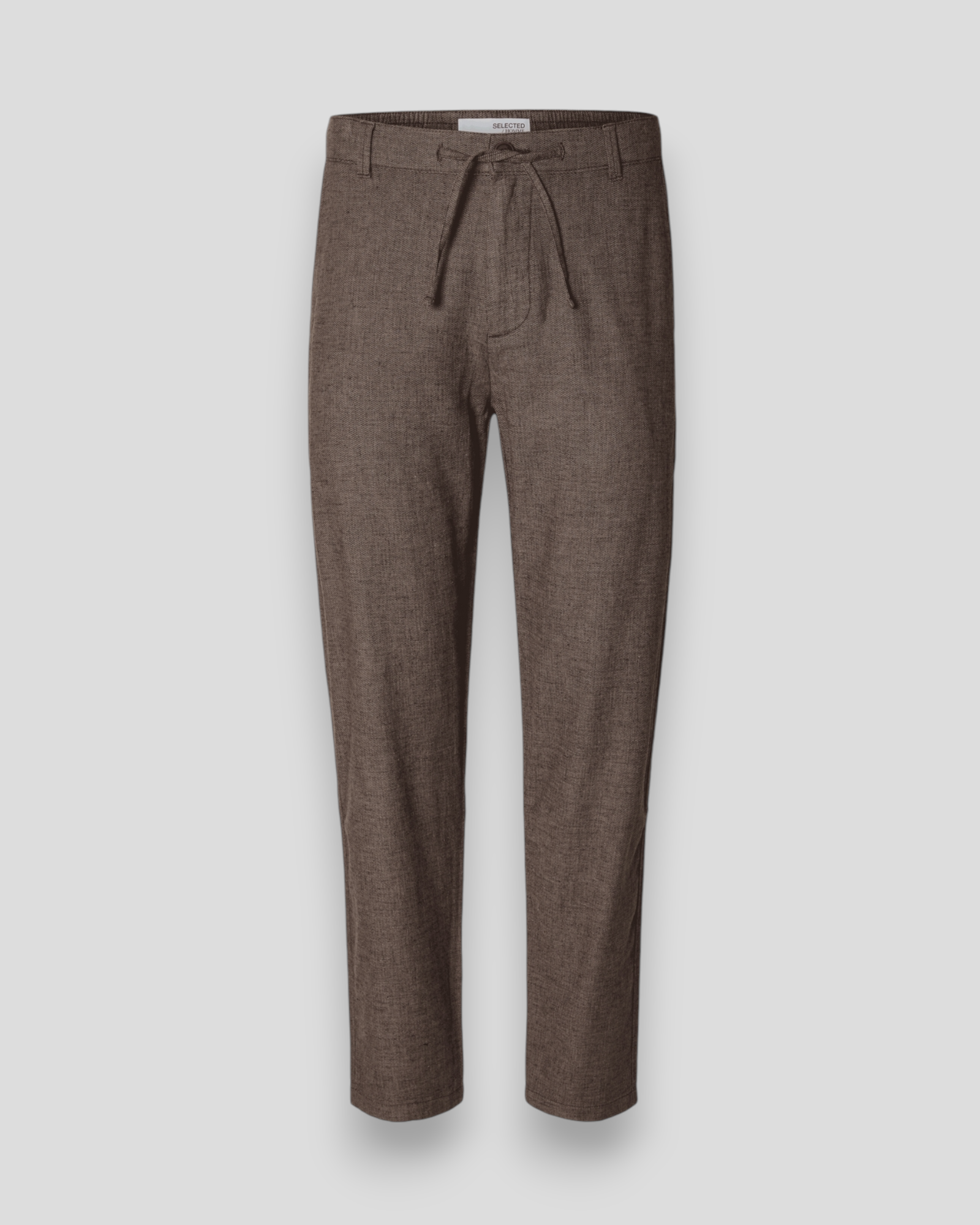 Slimtape Brody Linen Pants - Chocolate Tarte