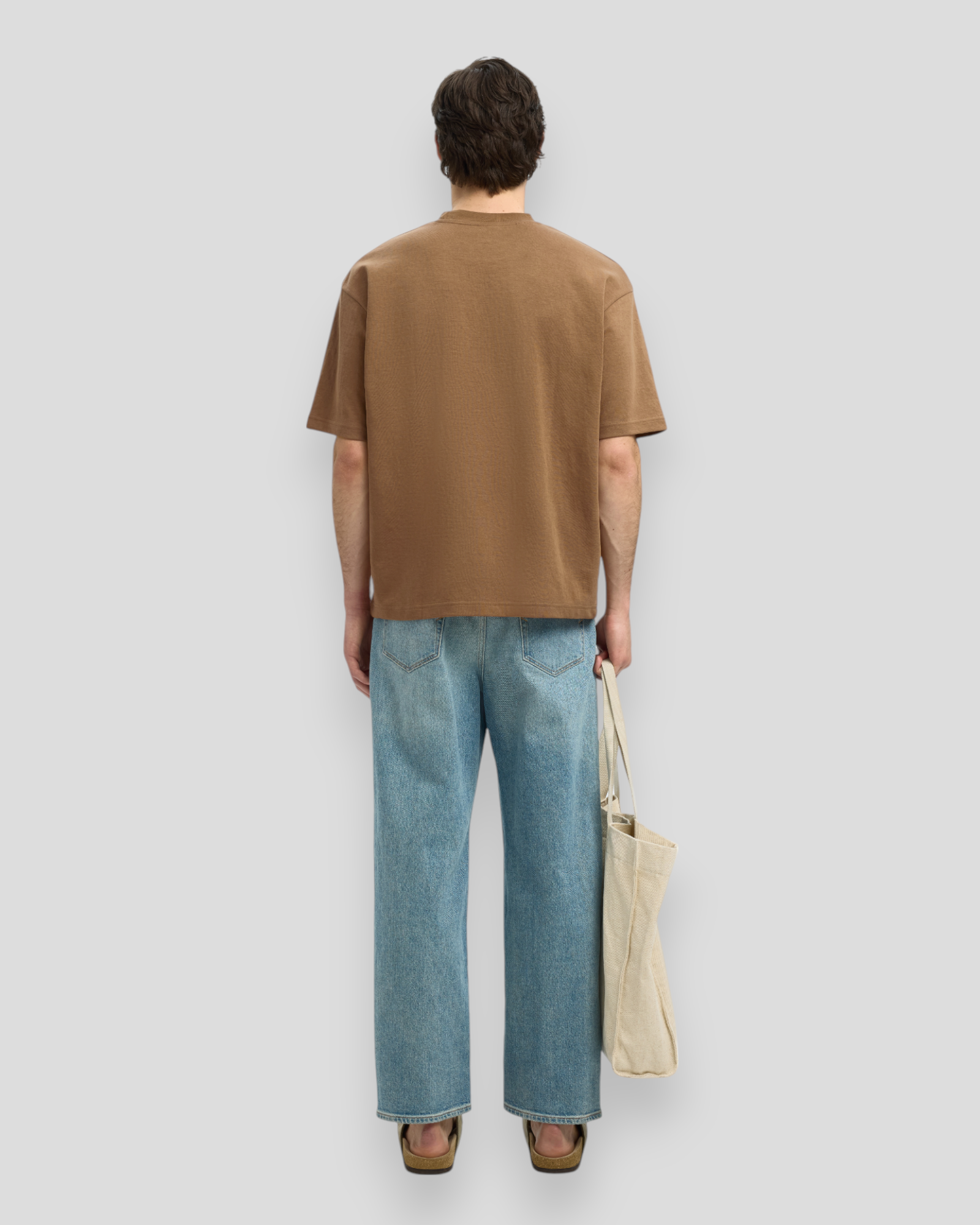Loose Oscar SS O-Neck Tee - Chipmunk