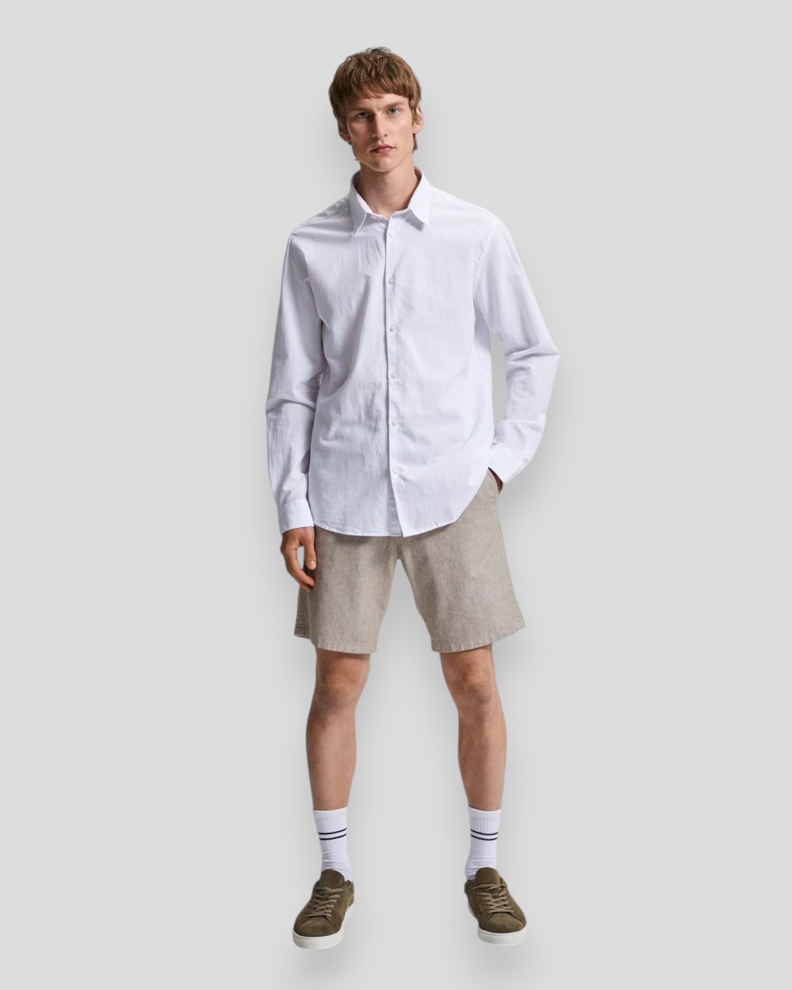 Regsun Shirt LS Classic - White